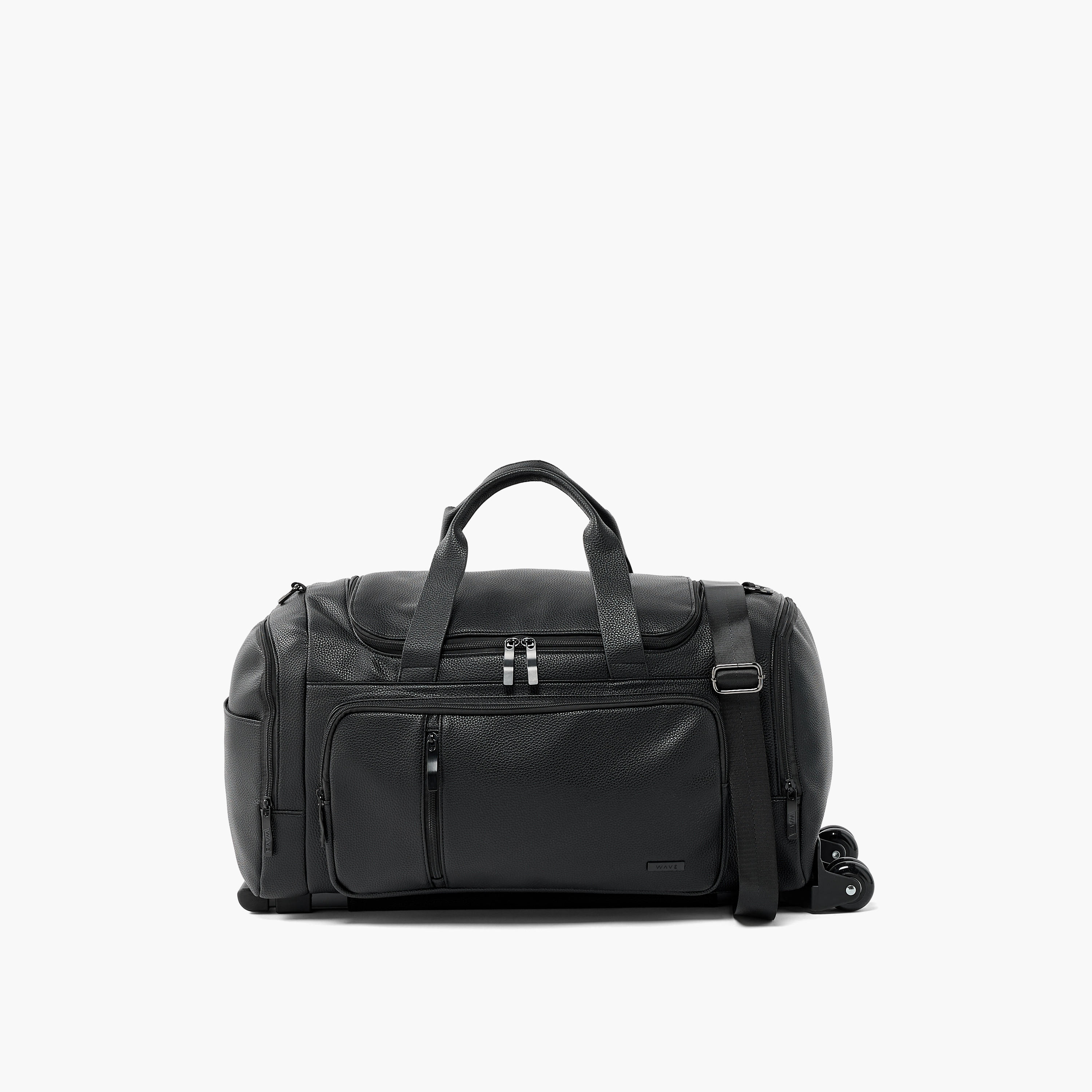Celeste Textured Duffle Bag with Wheels-travel-luggagesandbags-dufflebags-image-1