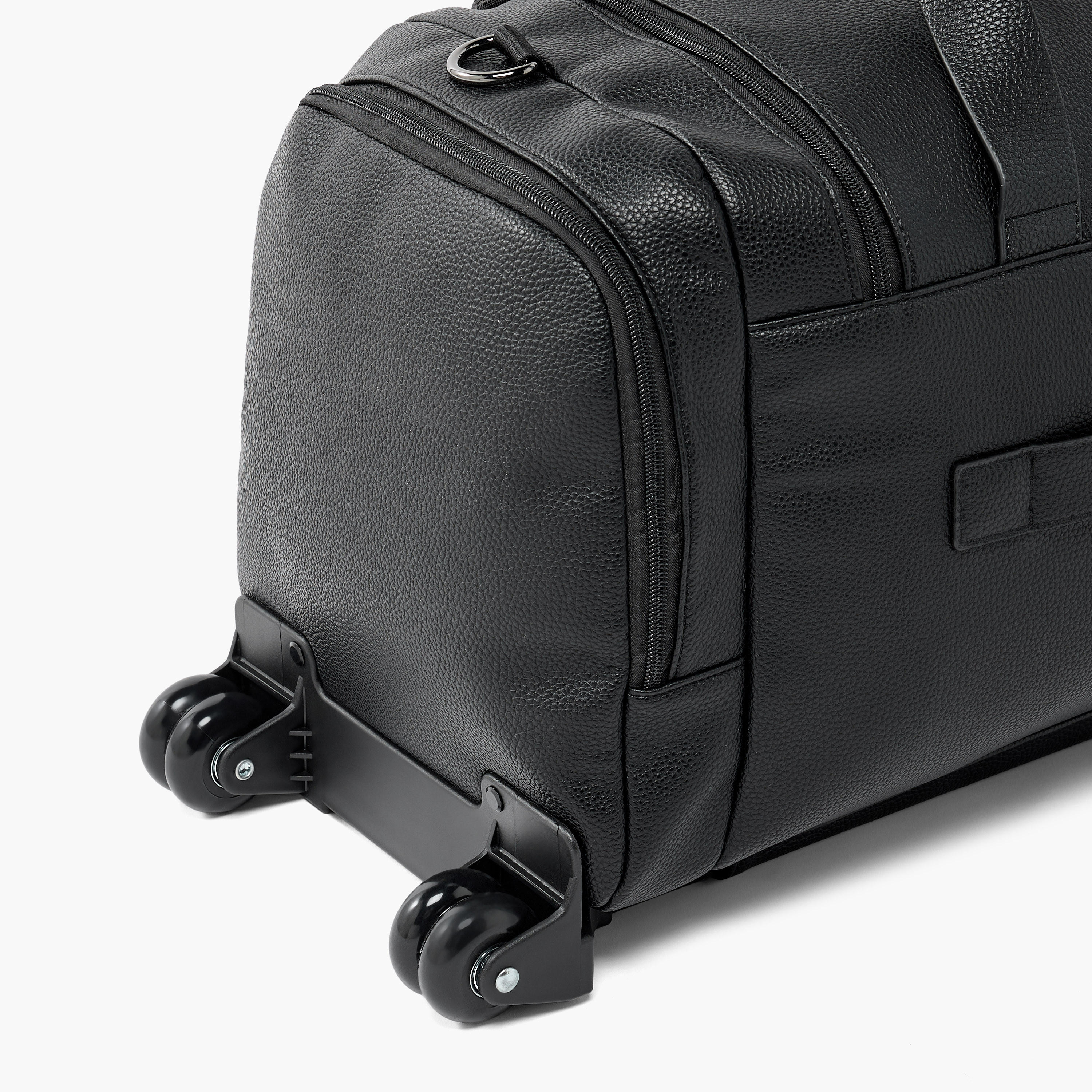 Celeste Textured Duffle Bag with Wheels-travel-luggagesandbags-dufflebags-image-6