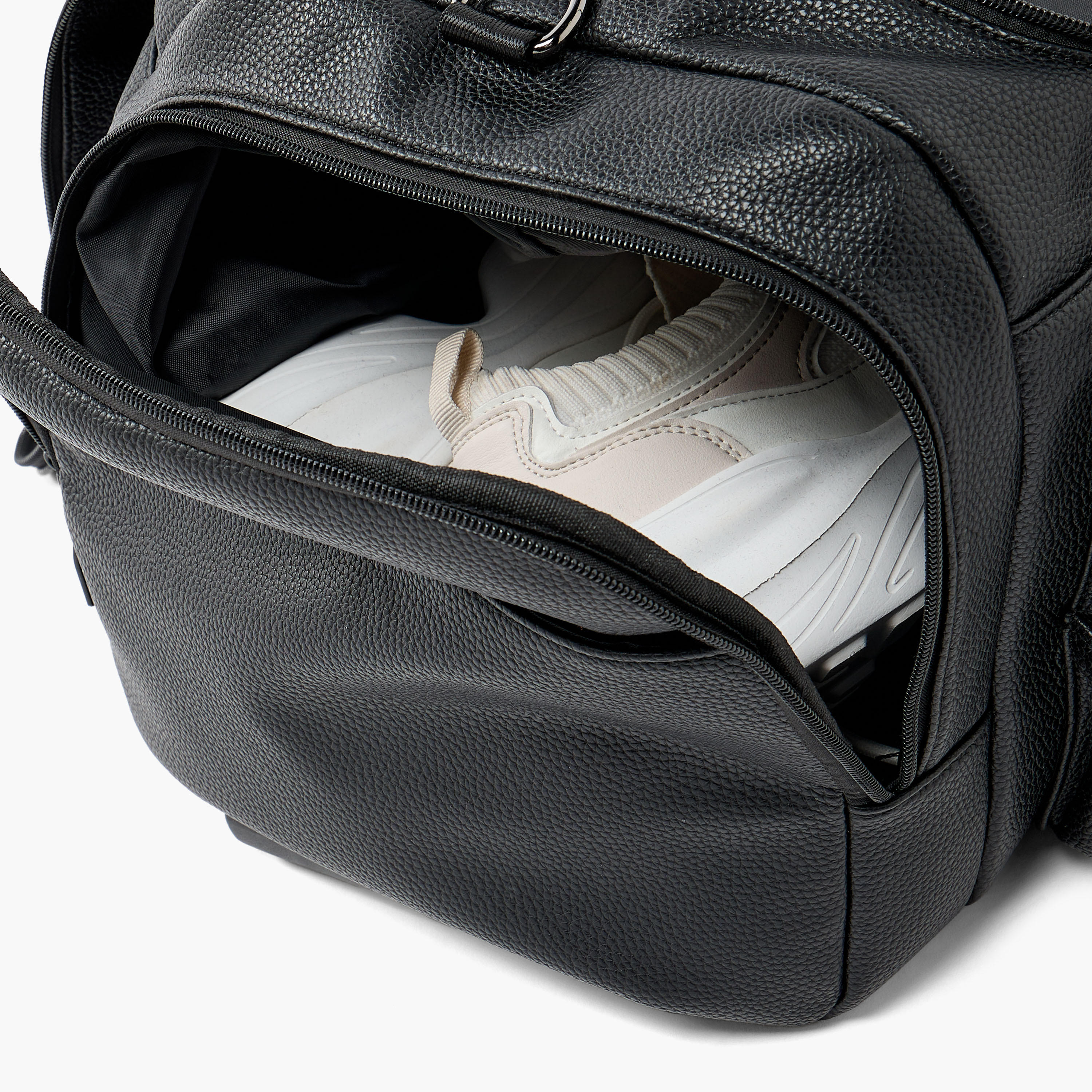 Celeste Textured Duffle Bag with Wheels-travel-luggagesandbags-dufflebags-image-9