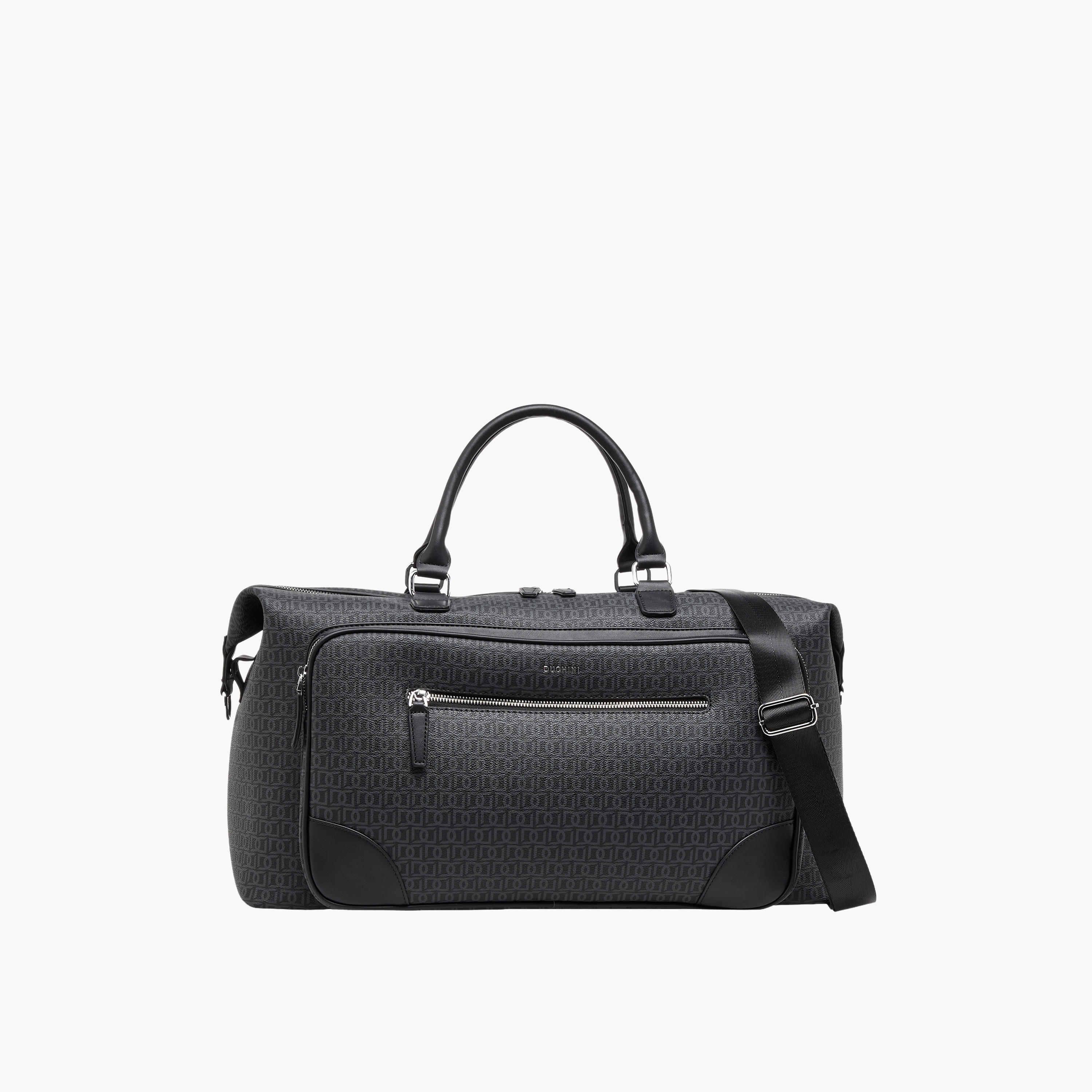 شنطة دافل بسحاب إغلاق وحزام قابل للفصل وطبعات مونوجرام من دوتشيني-travel-luggagesandbags-dufflebags-image-1