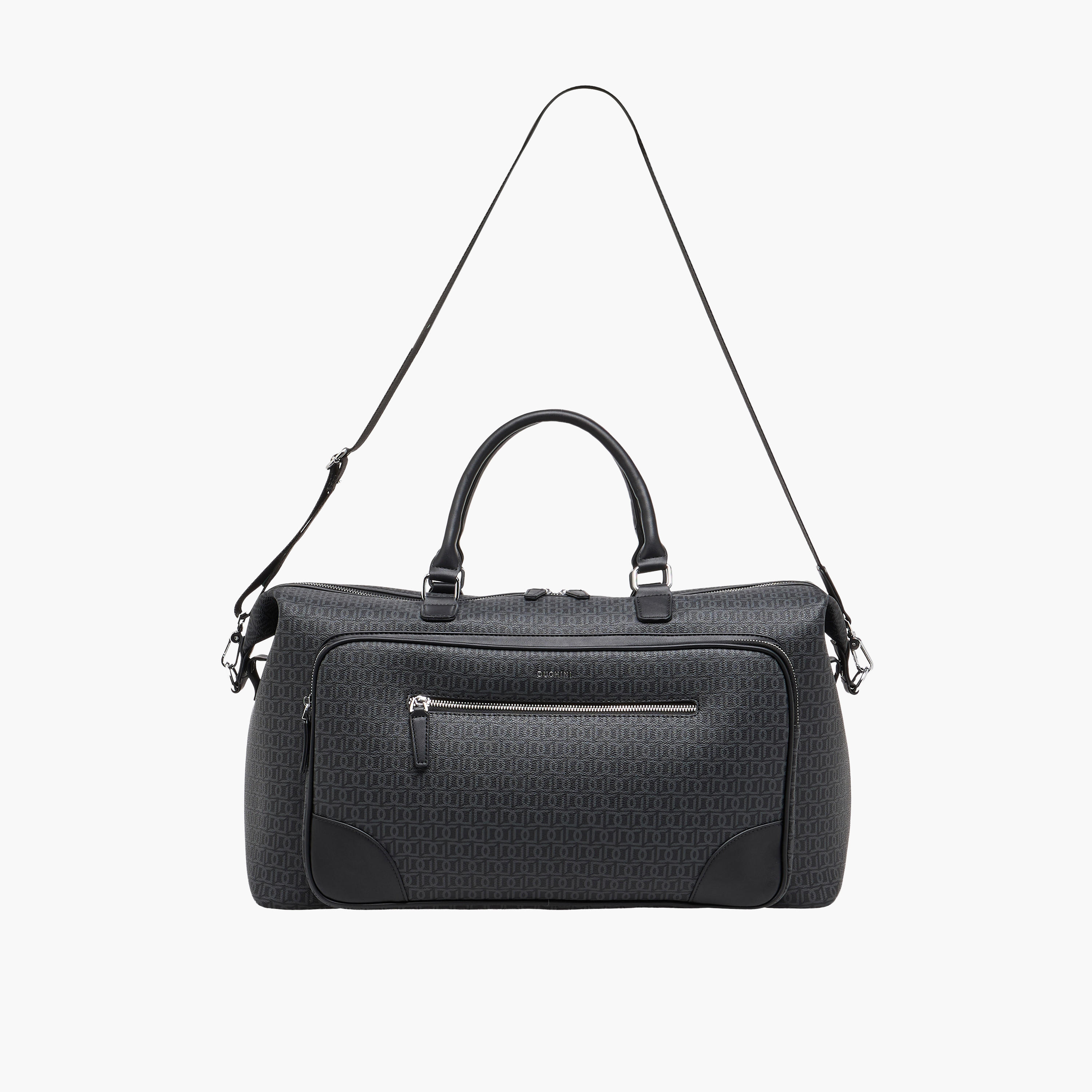 شنطة دافل بسحاب إغلاق وحزام قابل للفصل وطبعات مونوجرام من دوتشيني-travel-luggagesandbags-dufflebags-image-2