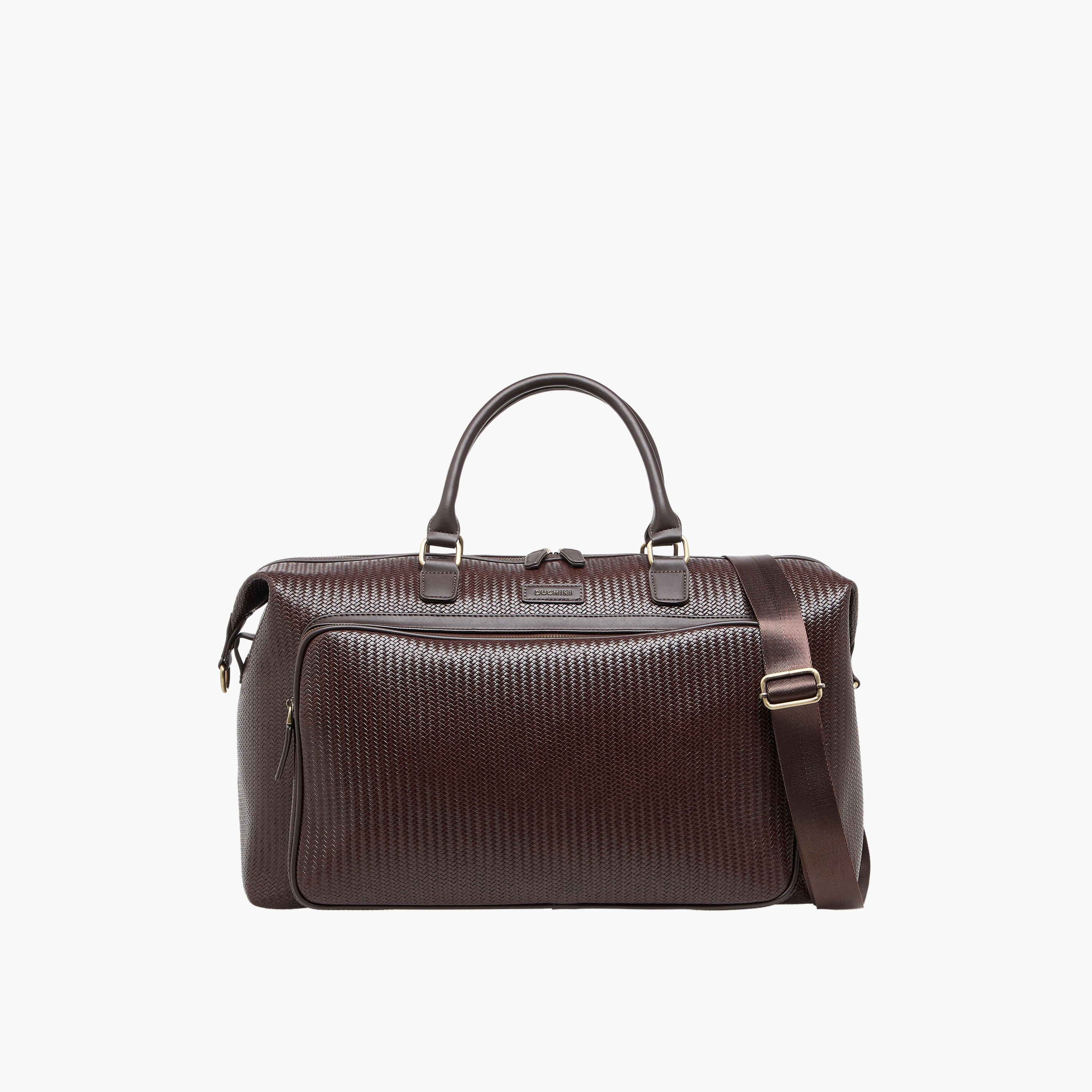 شنطة دافل بارزة الملمس بسحاب إغلاق وحزام قابل للفصل من دوتشيني-travel-luggagesandbags-dufflebags-image-1