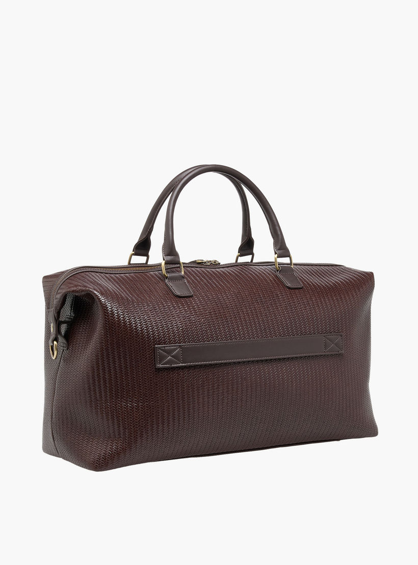 شنطة دافل بارزة الملمس بسحاب إغلاق وحزام قابل للفصل من دوتشيني-travel-luggagesandbags-dufflebags-image-3