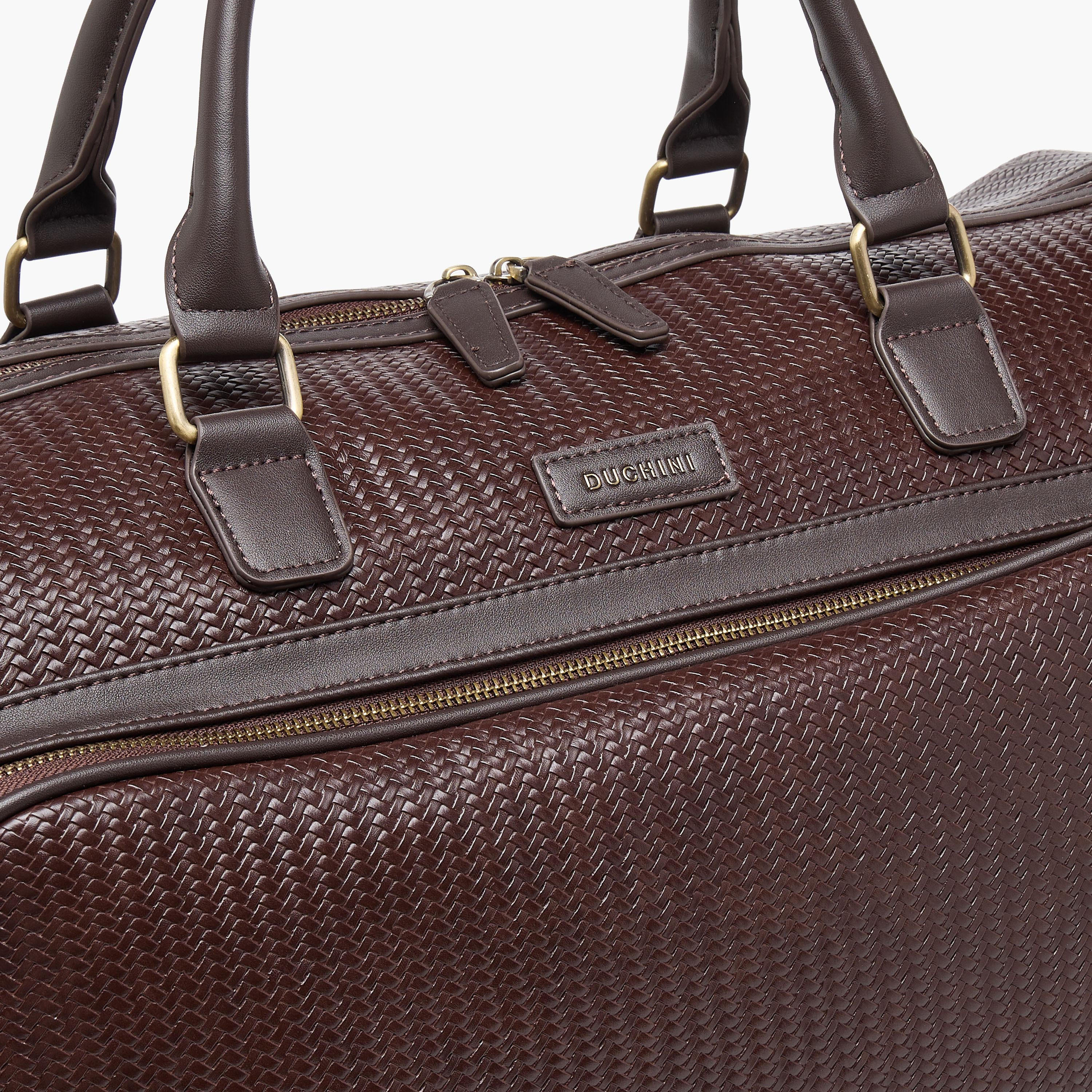 شنطة دافل بارزة الملمس بسحاب إغلاق وحزام قابل للفصل من دوتشيني-travel-luggagesandbags-dufflebags-image-4