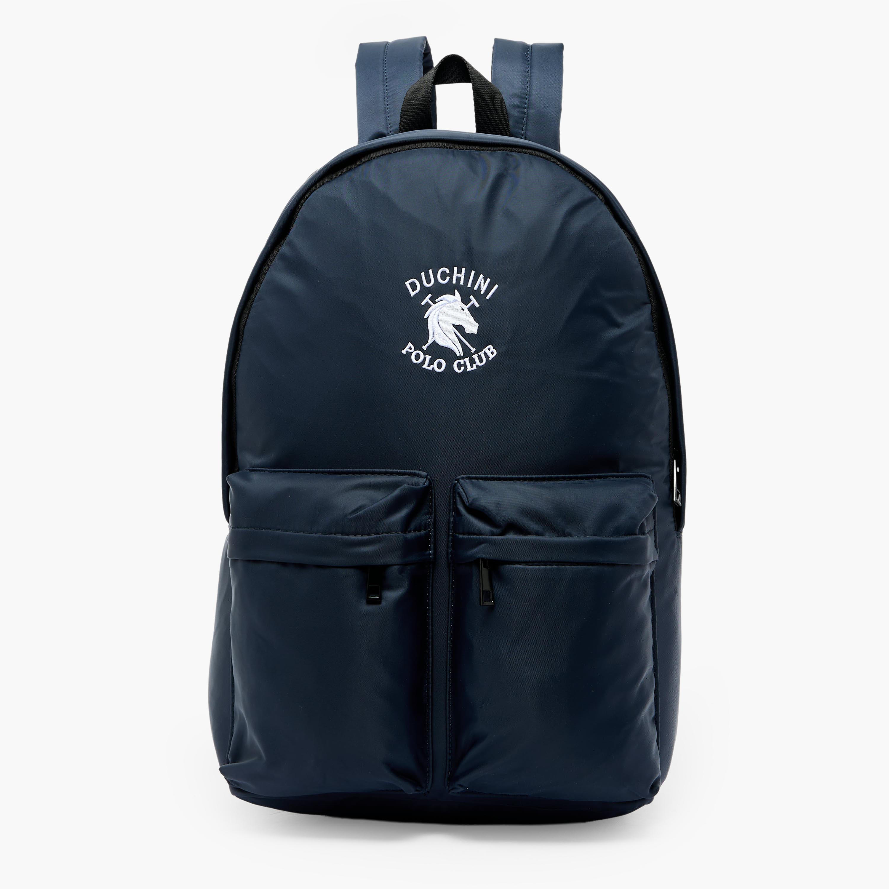 Duchini Polo Club Men Logo Embroidered Backpack-men-bags-image-1