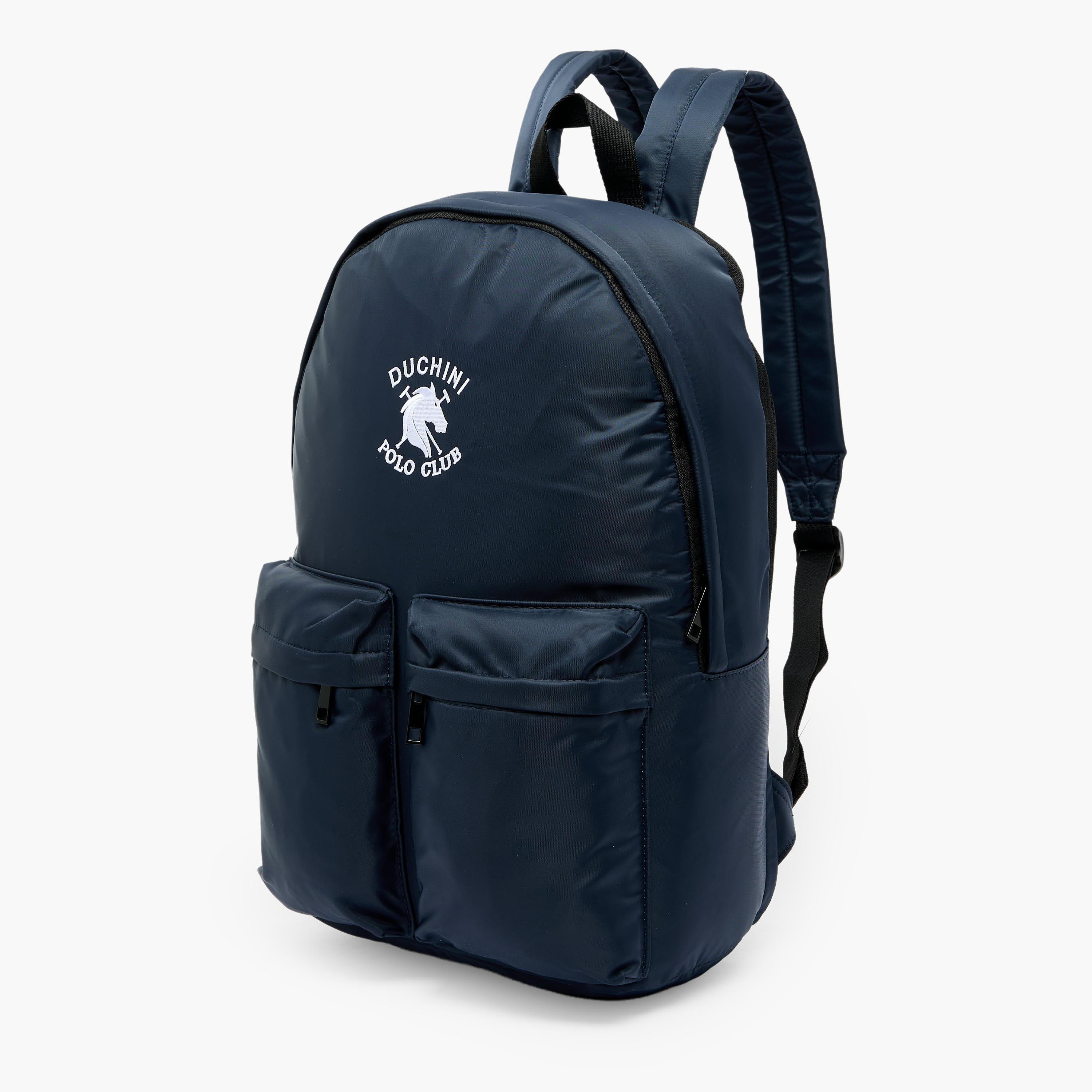 Duchini Polo Club Men Logo Embroidered Backpack-men-bags-image-2