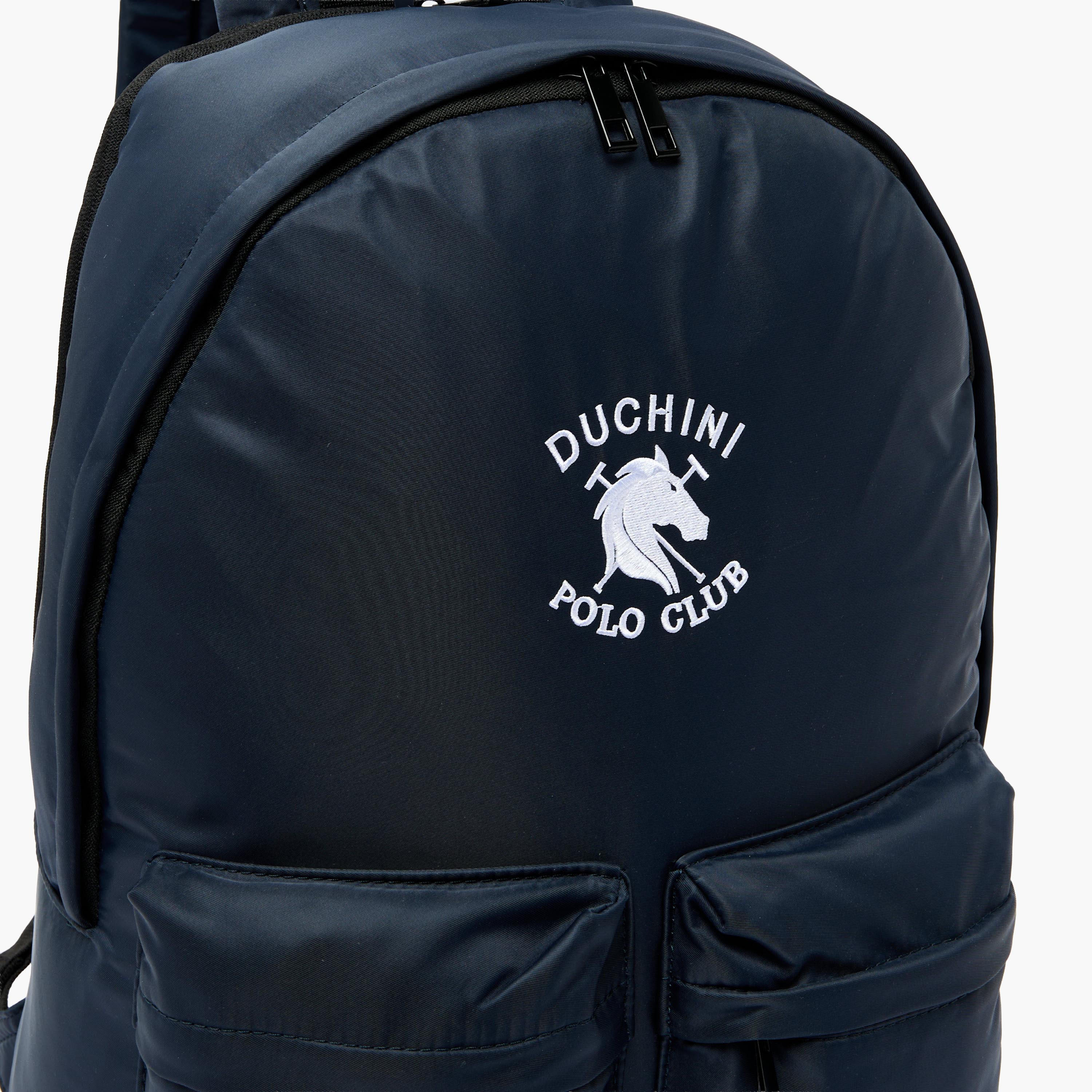 Duchini Polo Club Men Logo Embroidered Backpack-men-bags-image-4