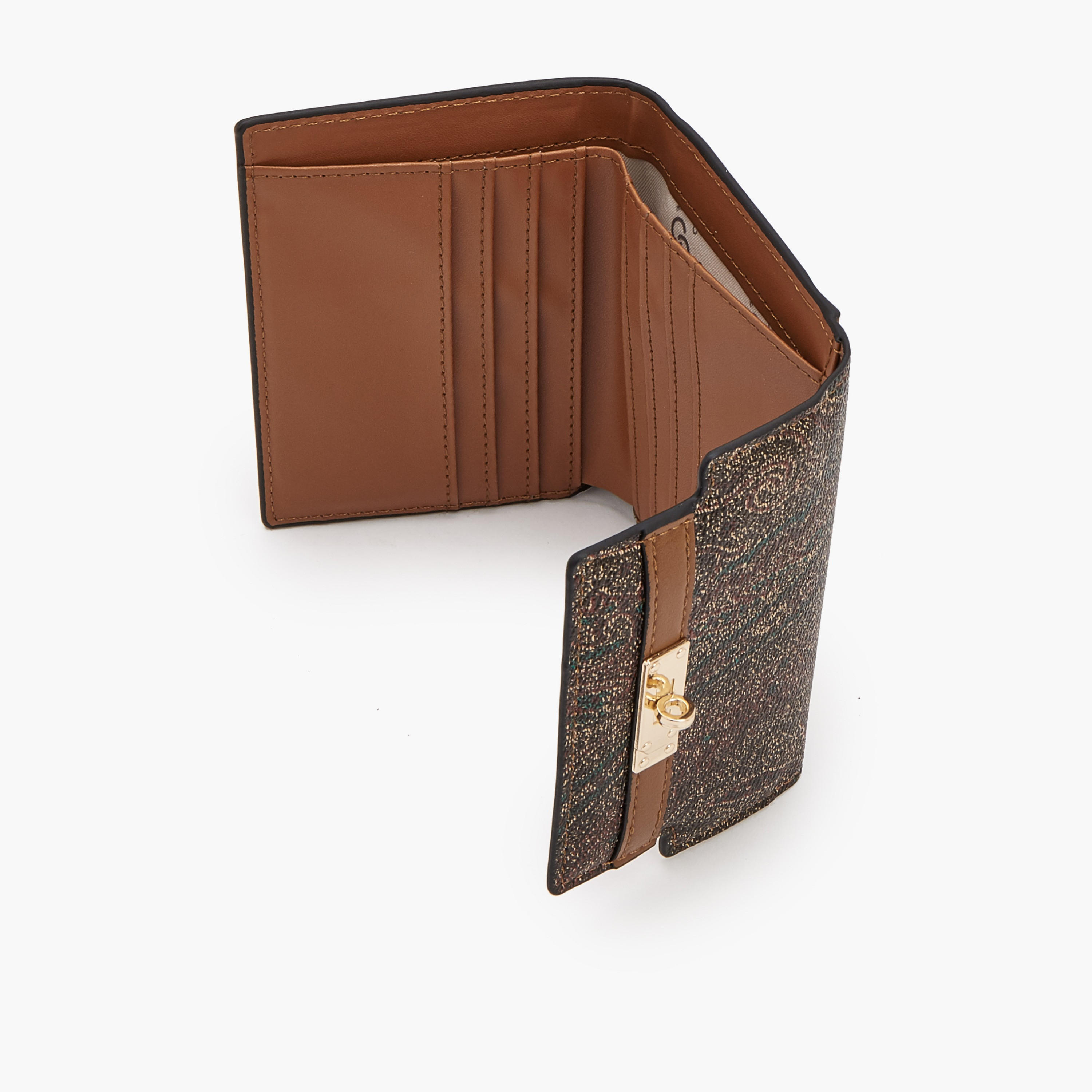 Celeste Paisley Print Tri-Fold Wallet with Twist Lock Accent-women-bagsandwallets-wallets-image-7