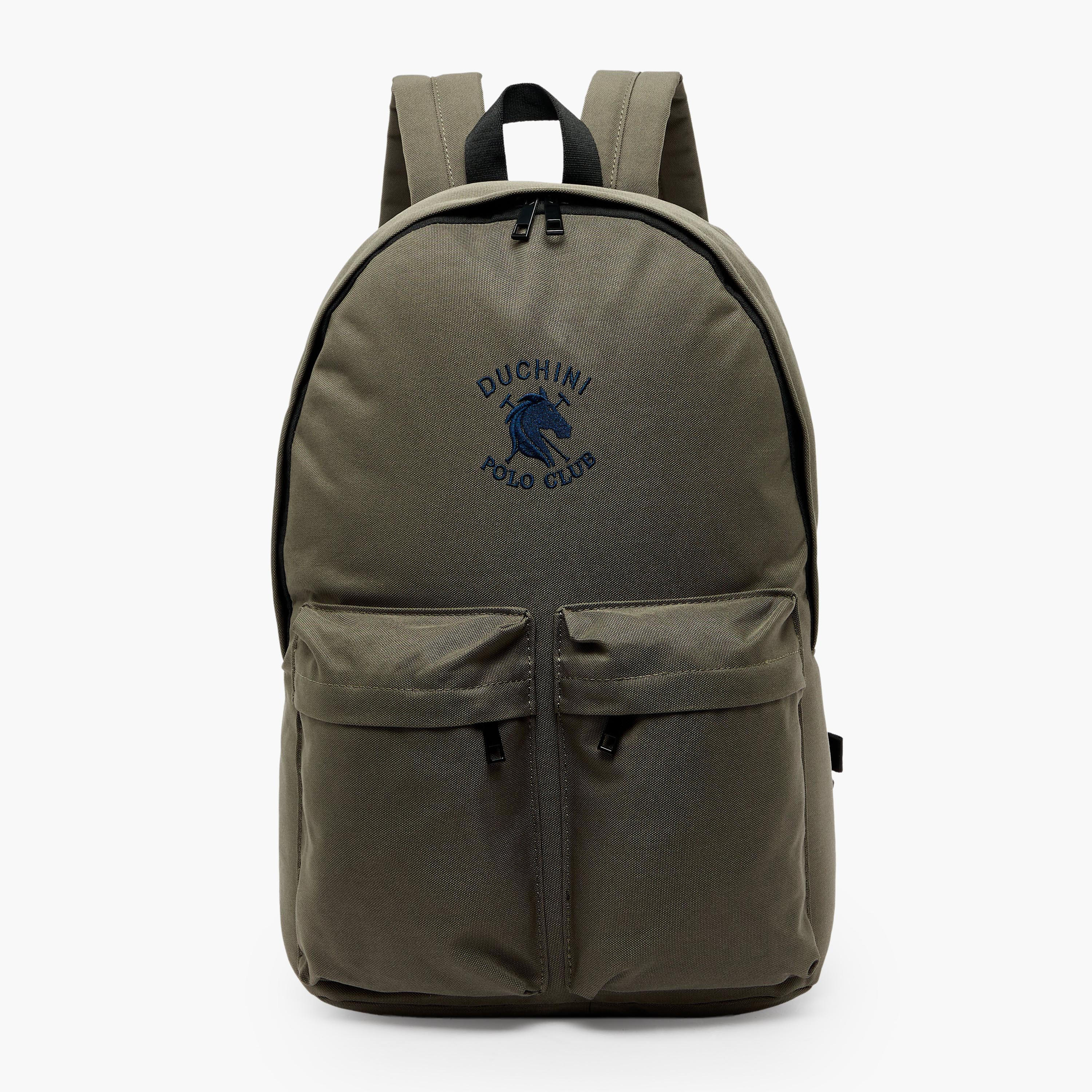 Duchini Polo Club Men Adjustable Straps Canvas Backpack-men-bags-image-1