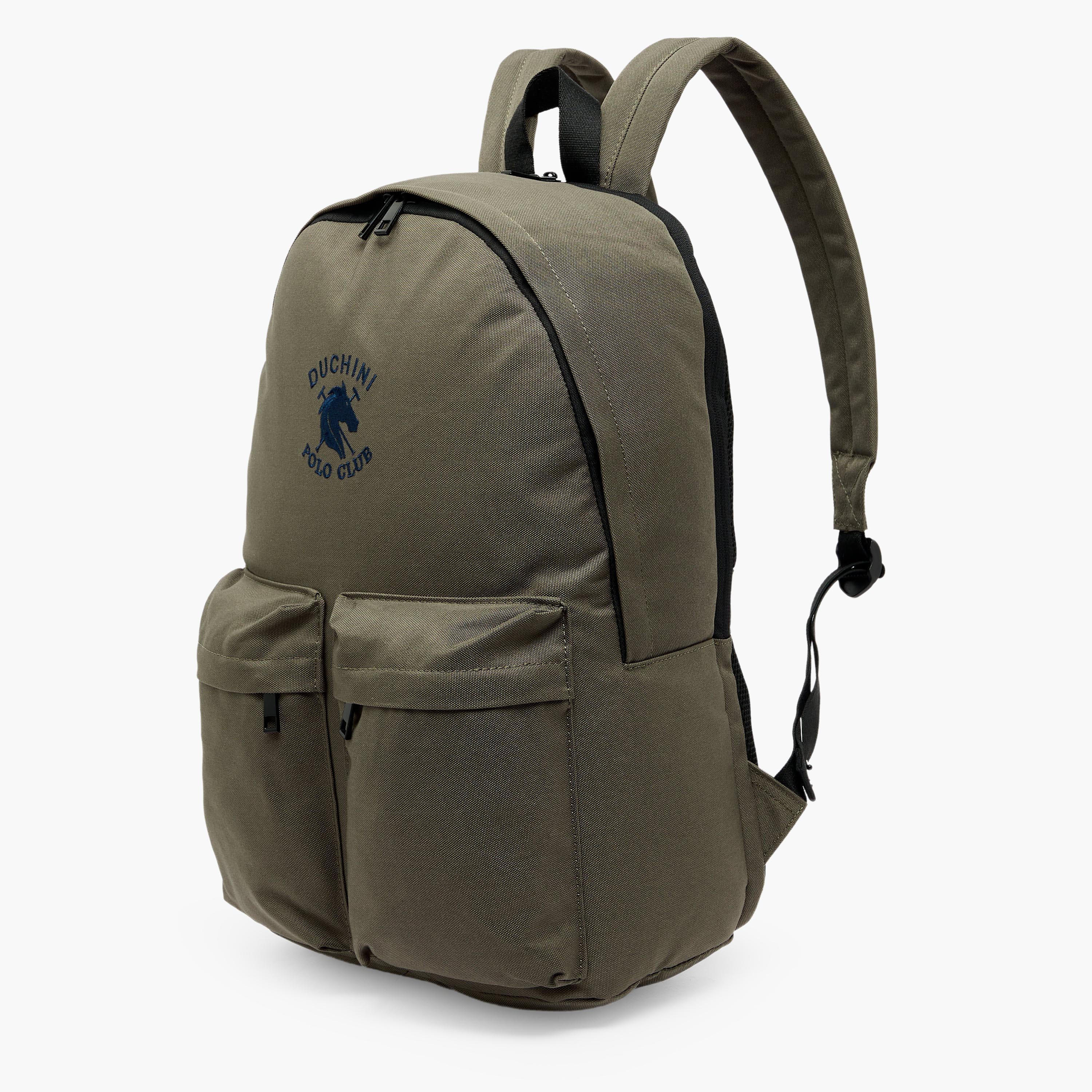 Duchini Polo Club Men Adjustable Straps Canvas Backpack-men-bags-image-2
