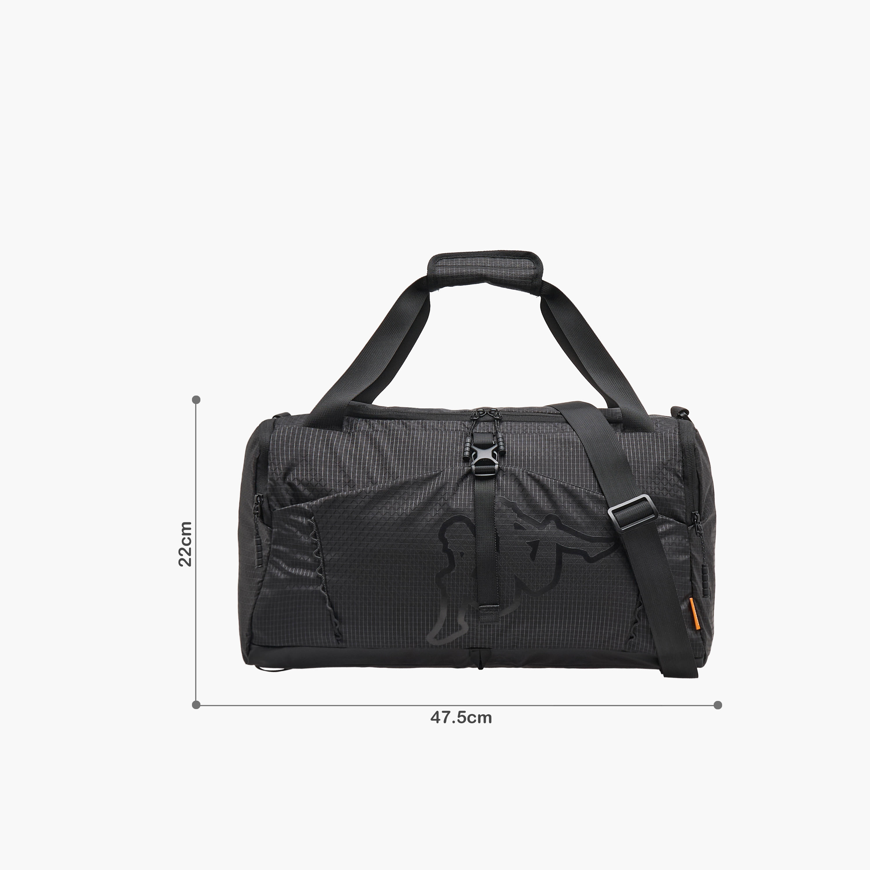 Kappa Printed Duffle Bag with Zip Closure and Detachable Strap-travel-luggagesandbags-dufflebags-image-10