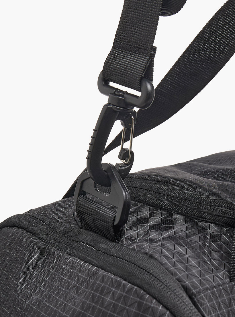 Kappa Printed Duffle Bag with Zip Closure and Detachable Strap-travel-luggagesandbags-dufflebags-image-5