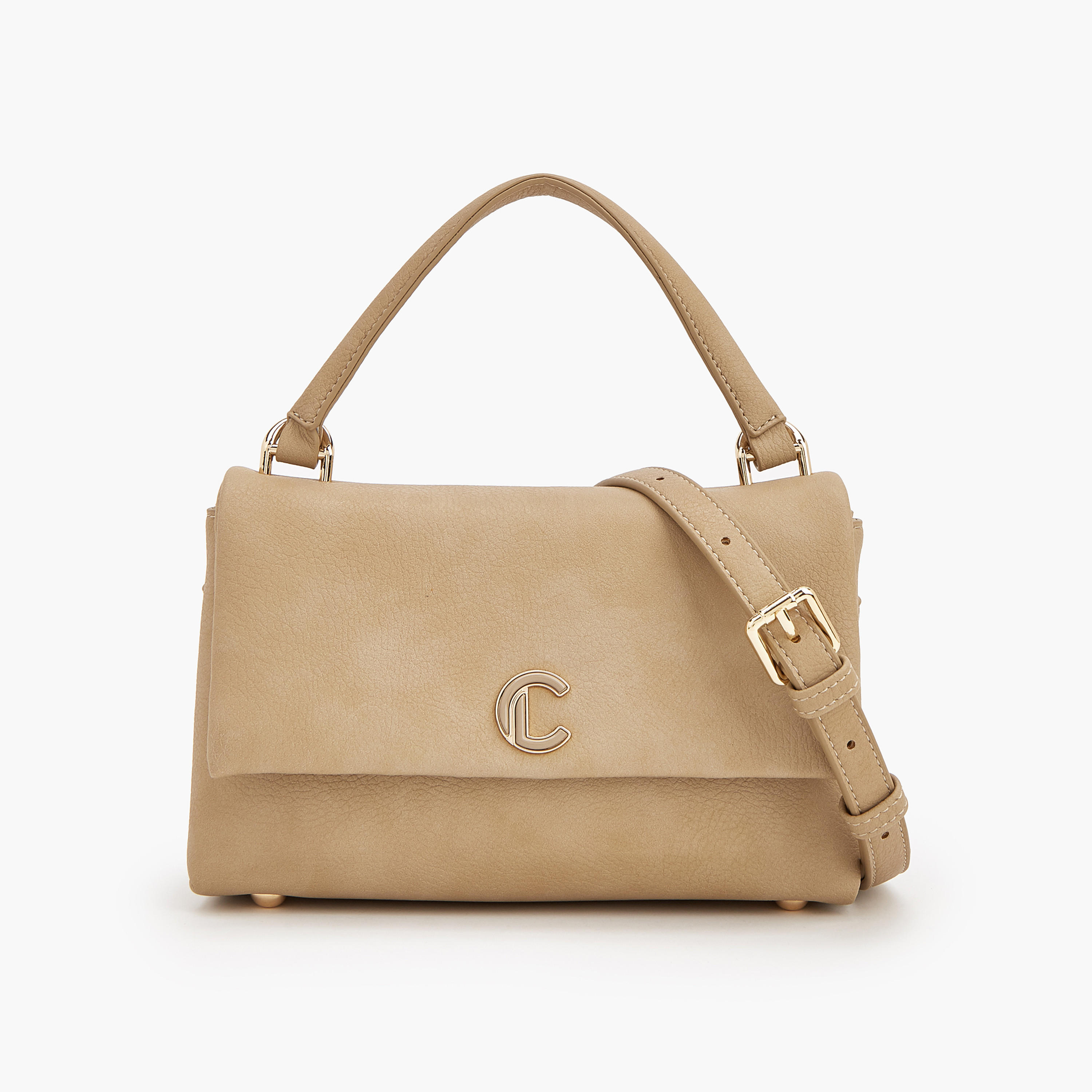 حقيبة كتف بارزة الملمس بحزام قابل للتعديل من لي كونفورت-women-bagsandwallets-handbags-image-1
