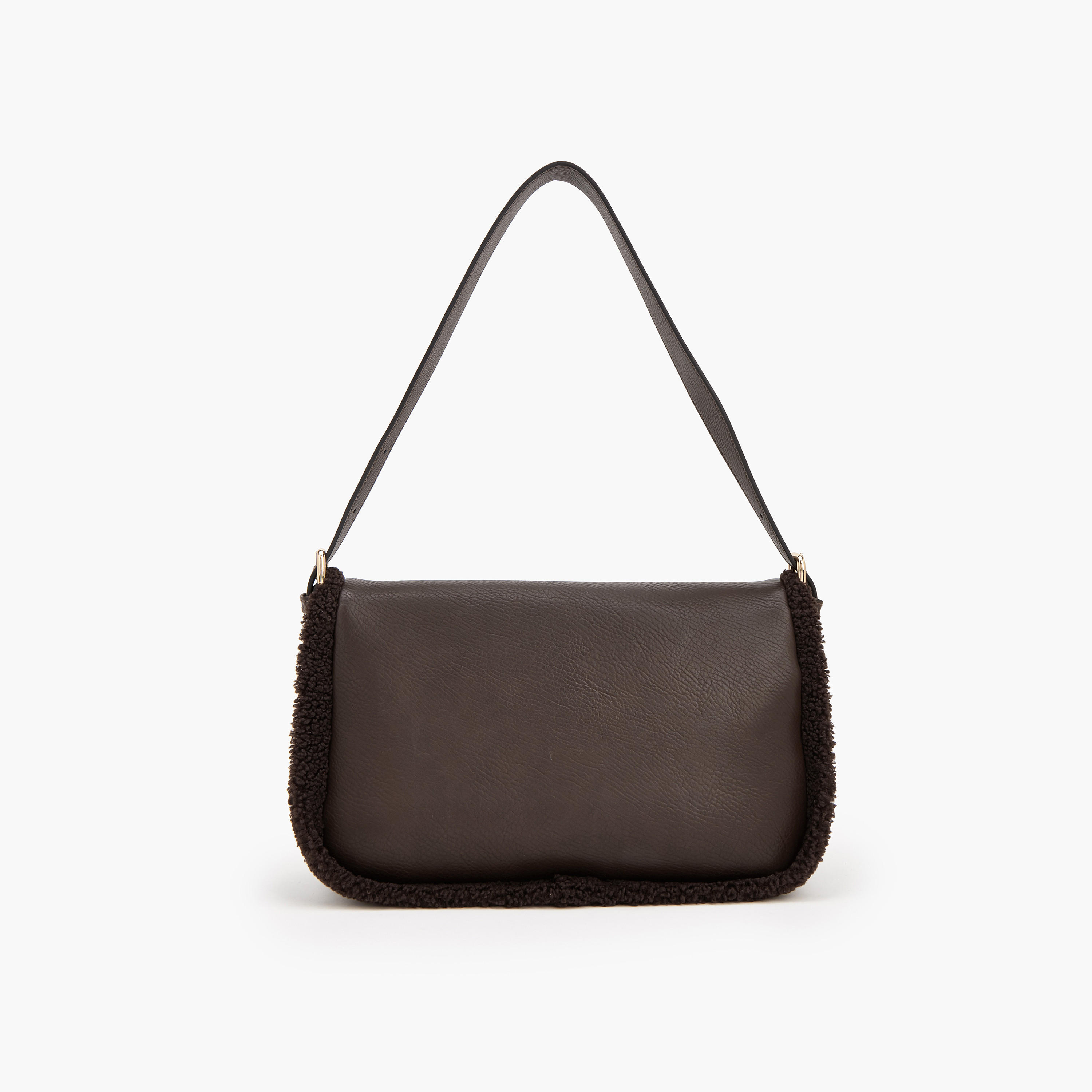 حقيبة كتف بتفاصيل فرو صناعي من لو كونفورت-women-bagsandwallets-handbags-image-4