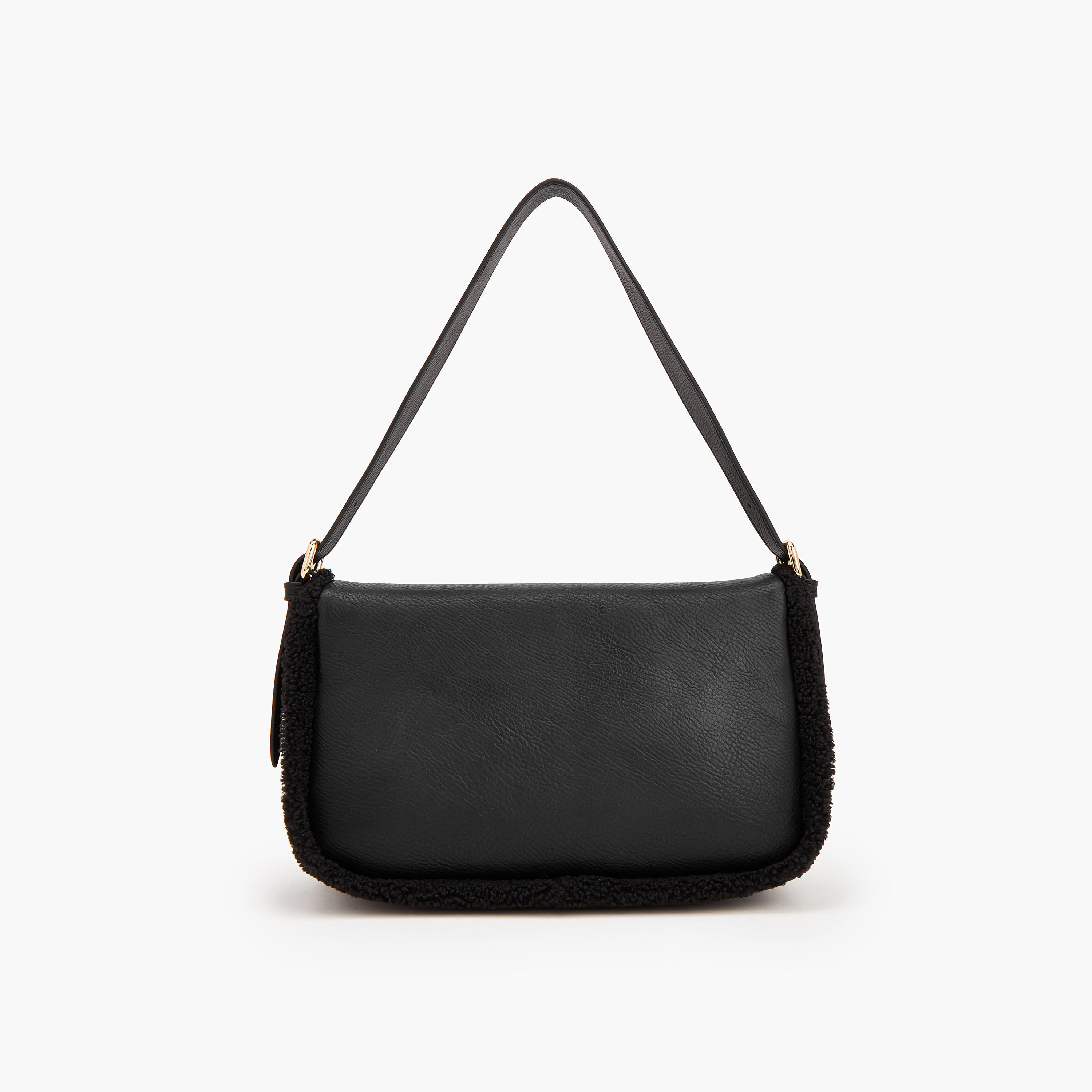 حقيبة كتف بتفاصيل فرو صناعي من لو كونفورت-women-bagsandwallets-handbags-image-4