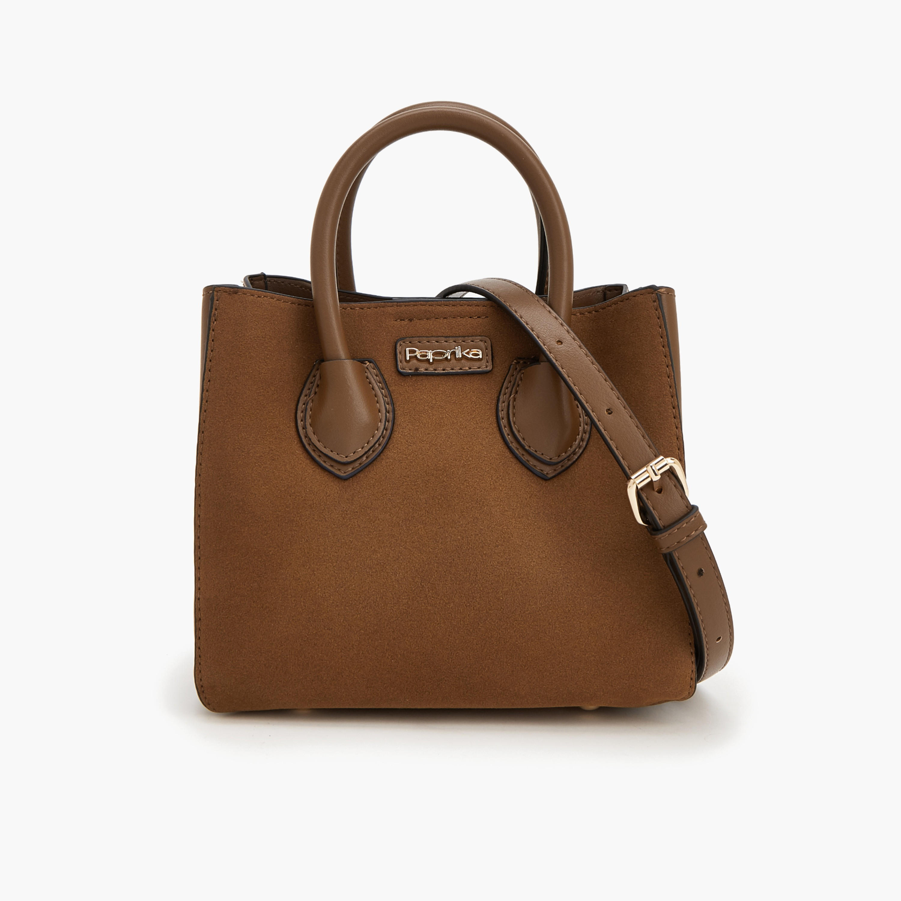 Paprika Textured Crossbody Bag with Detachable Strap-women-bagsandwallets-handbags-image-1