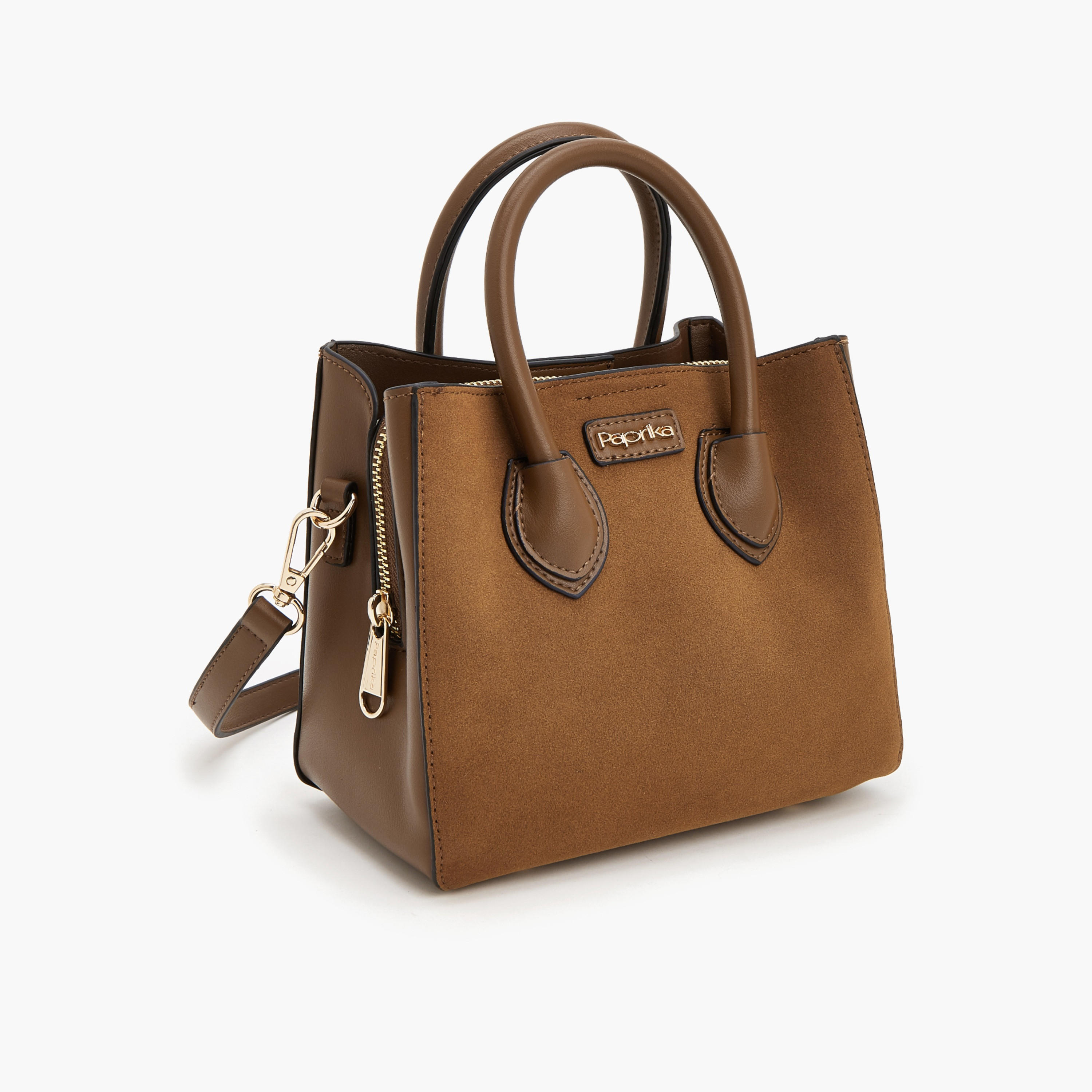 Paprika Textured Crossbody Bag with Detachable Strap-women-bagsandwallets-handbags-image-2