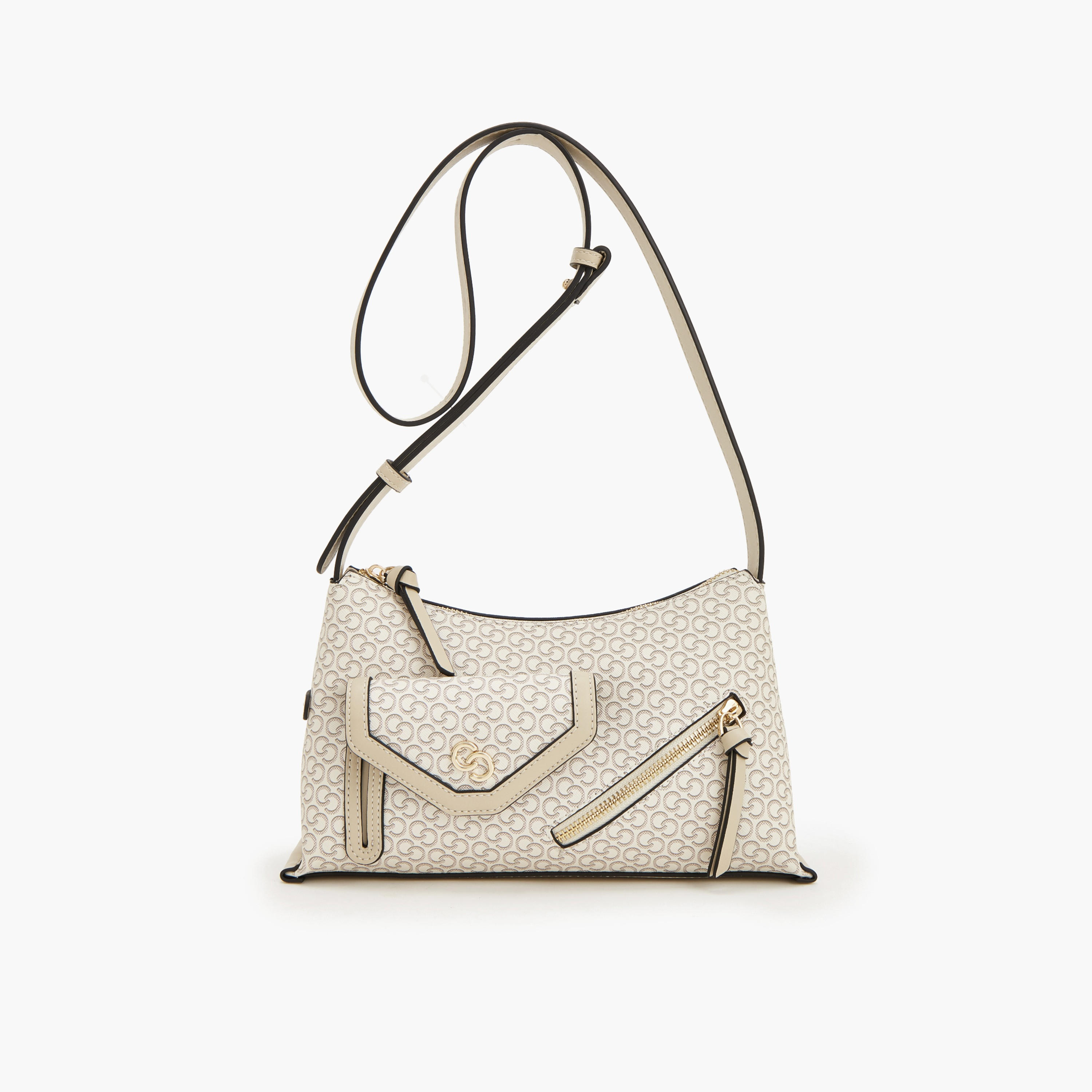 شنط كروس بودي بسحاب إغلاق وطبعات مونوجرام من سيليست-women-bagsandwallets-handbags-image-1