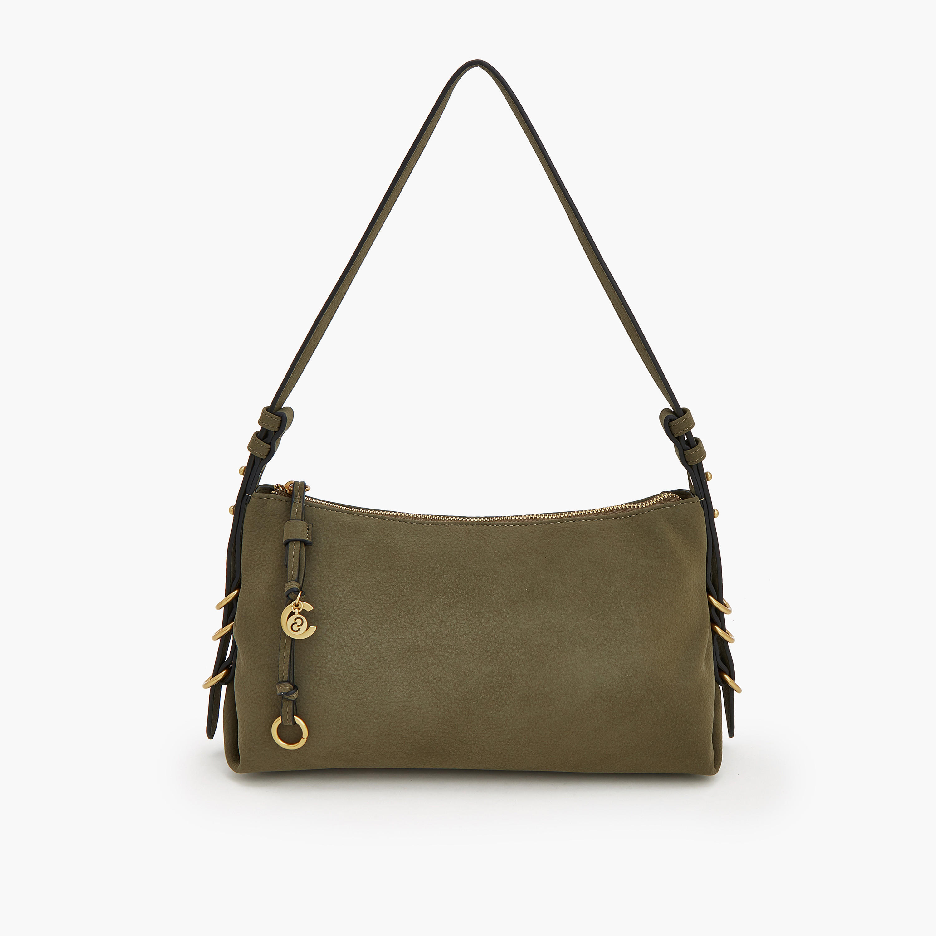 حقيبة كتف شمواه بتفاصيل معدنية من سيليست-women-bagsandwallets-handbags-image-1