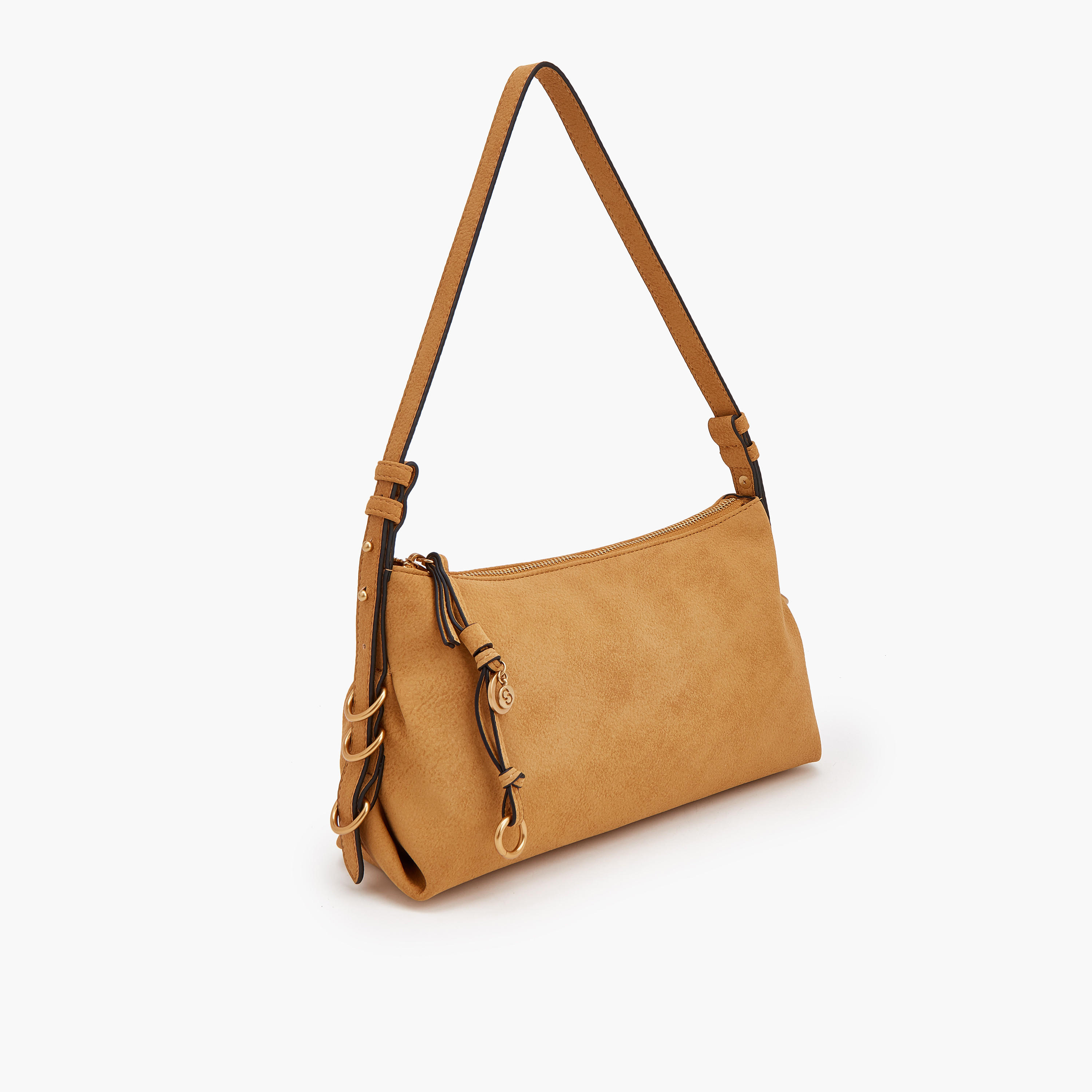 Celeste Suede Shoulder Bag with Metallic Accent-women-bagsandwallets-handbags-image-2