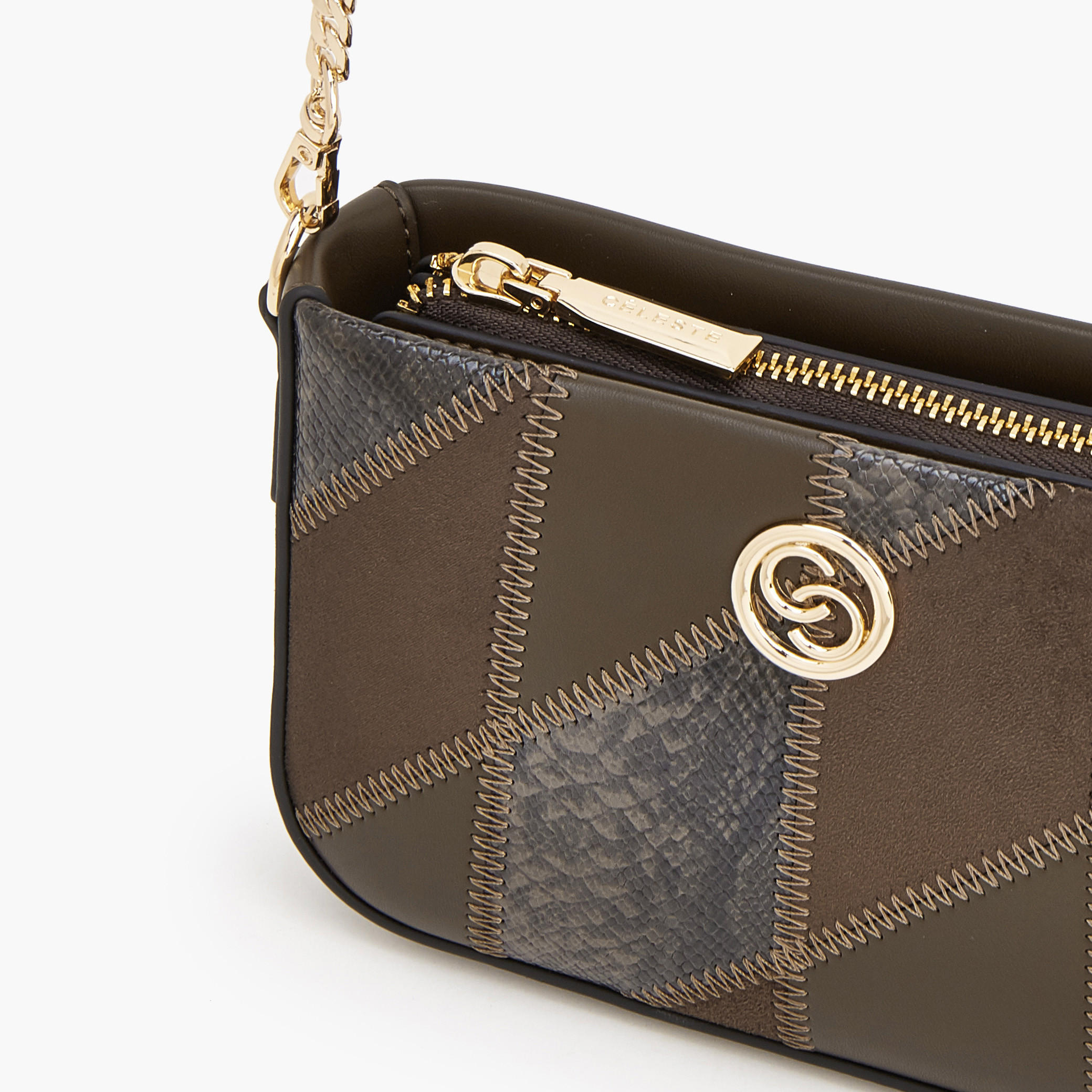 حقيبة كروس بارزة الملمس بحزام سلسلة من سيليست-women-bagsandwallets-handbags-image-6
