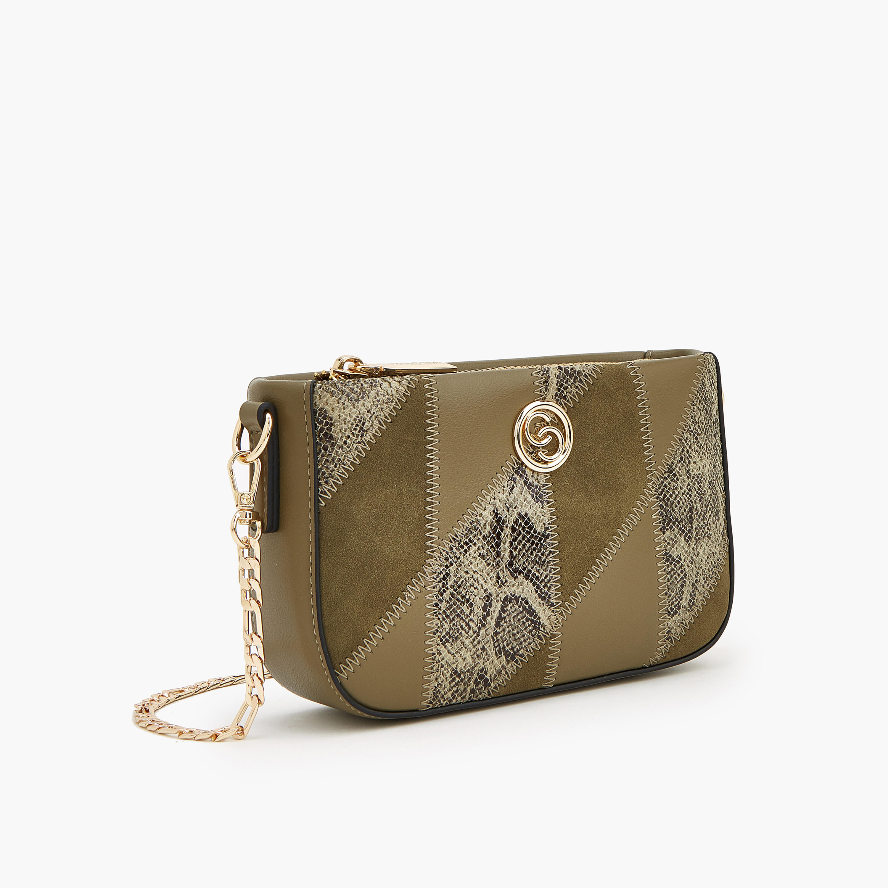 حقيبة كروس بارزة الملمس بحزام سلسلة من سيليست-women-bagsandwallets-handbags-image-2