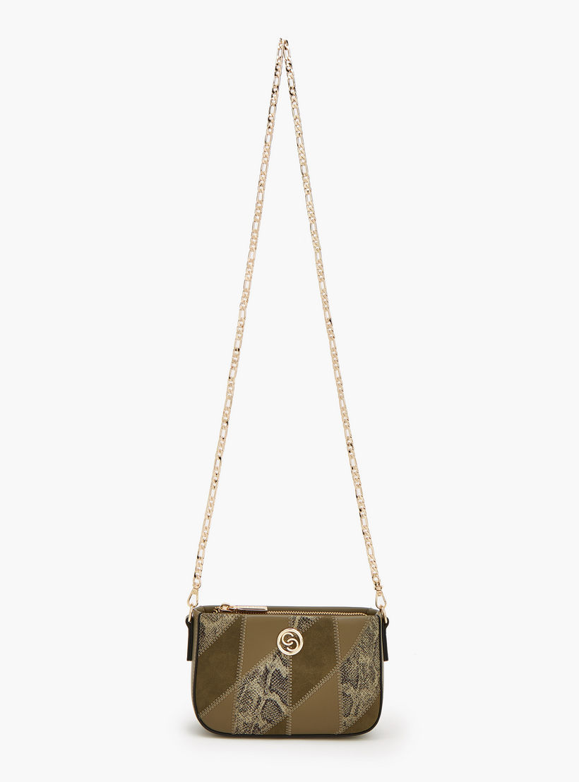 حقيبة كروس بارزة الملمس بحزام سلسلة من سيليست-women-bagsandwallets-handbags-image-5