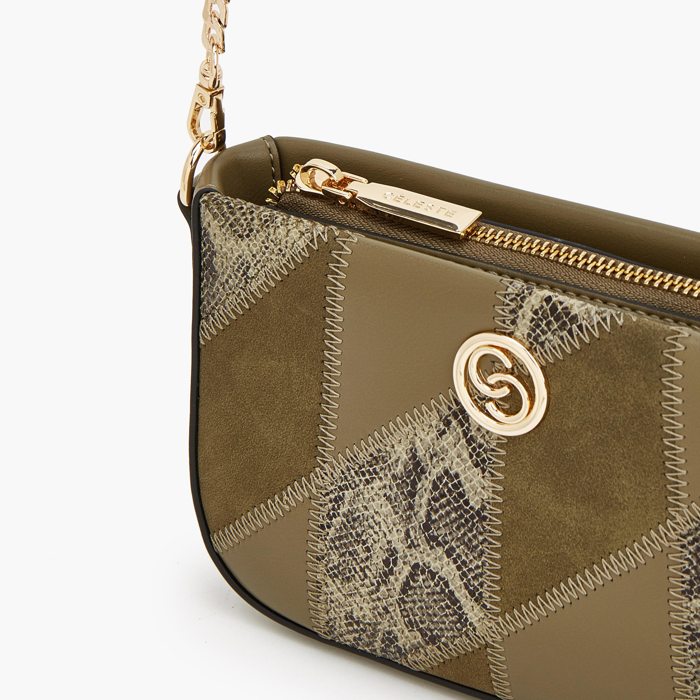 حقيبة كروس بارزة الملمس بحزام سلسلة من سيليست-women-bagsandwallets-handbags-image-6