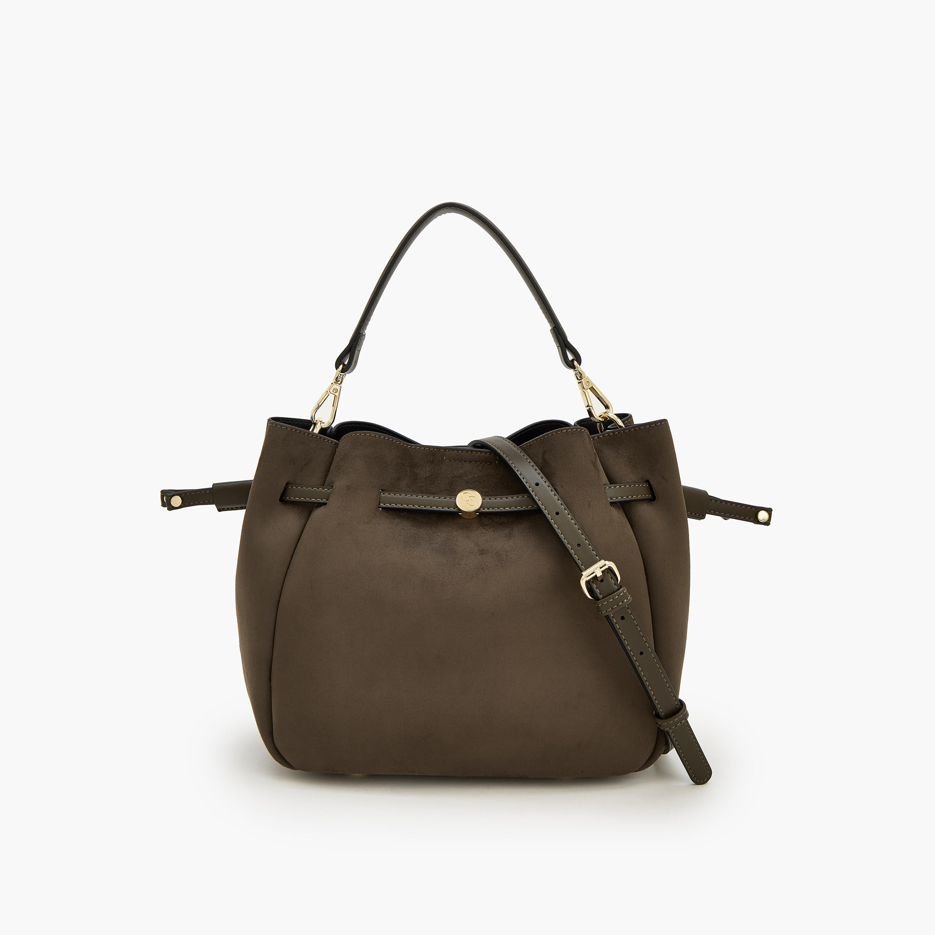 حقيبة باكيت شمواه بحزام قابل للفصل من سيليست-women-bagsandwallets-handbags-image-1