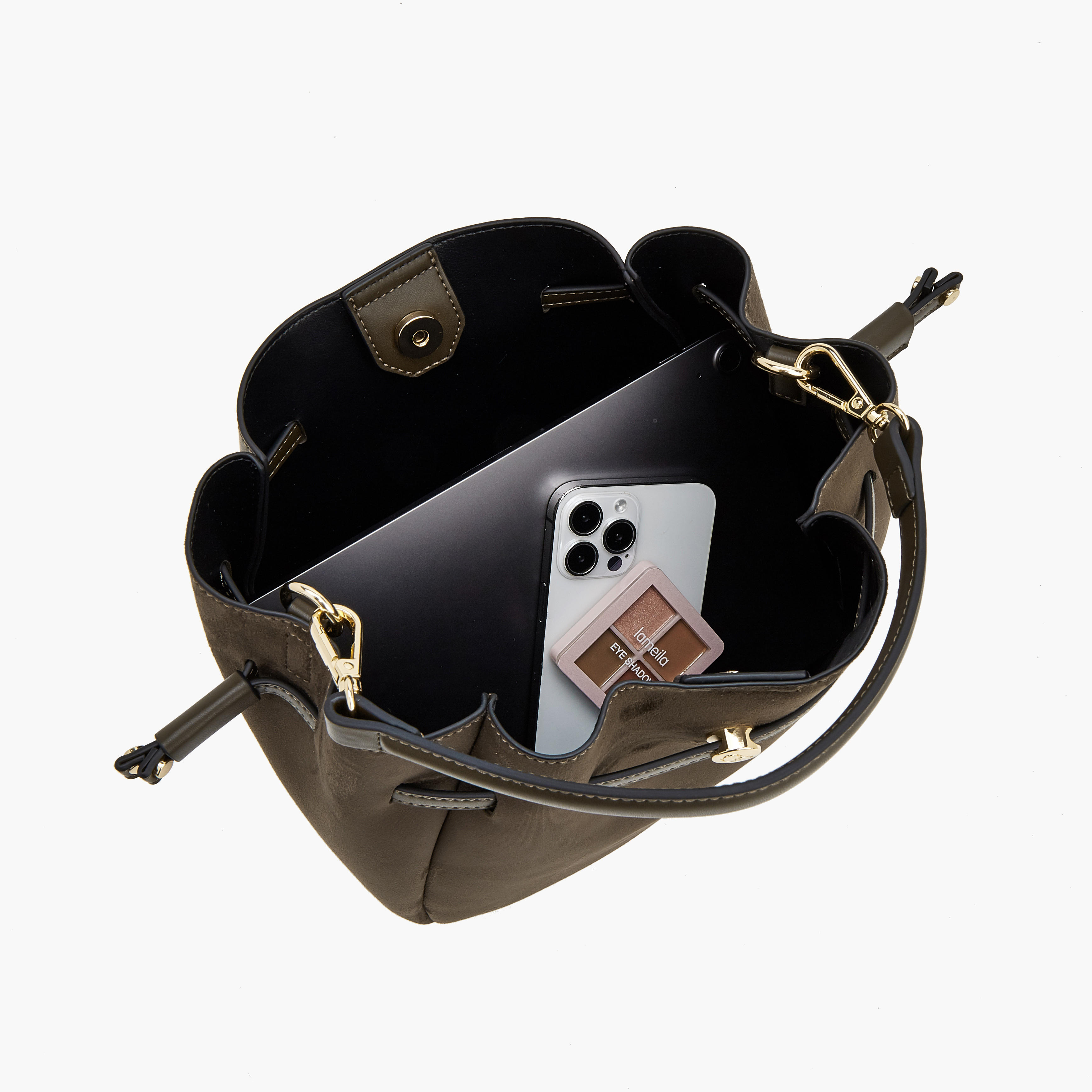 حقيبة باكيت شمواه بحزام قابل للفصل من سيليست-women-bagsandwallets-handbags-image-7
