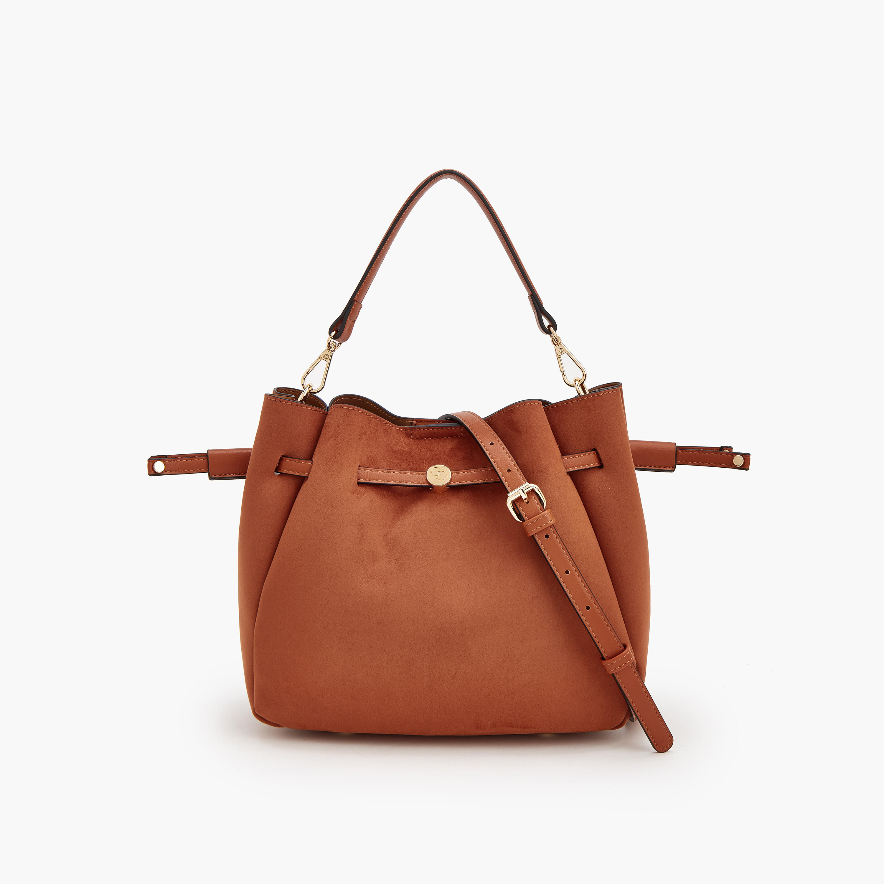 حقيبة باكيت شمواه بحزام قابل للفصل من سيليست-women-bagsandwallets-handbags-image-1