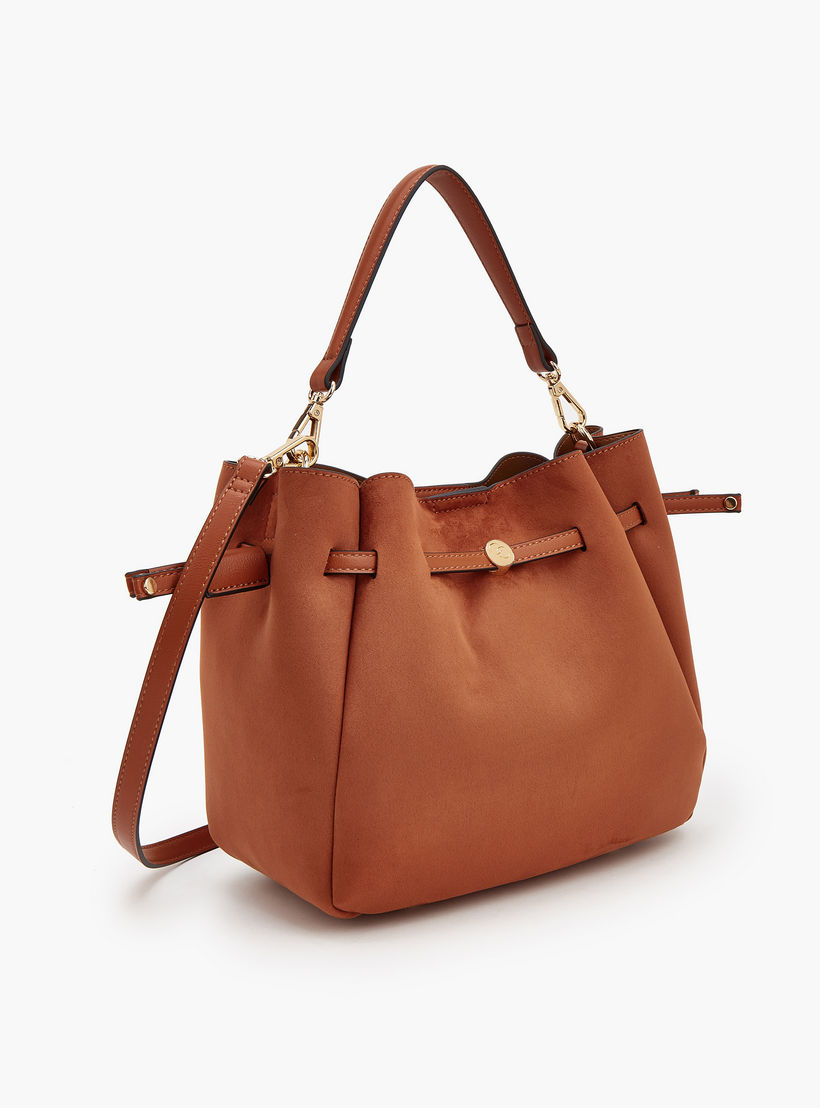 حقيبة باكيت شمواه بحزام قابل للفصل من سيليست-women-bagsandwallets-handbags-image-2