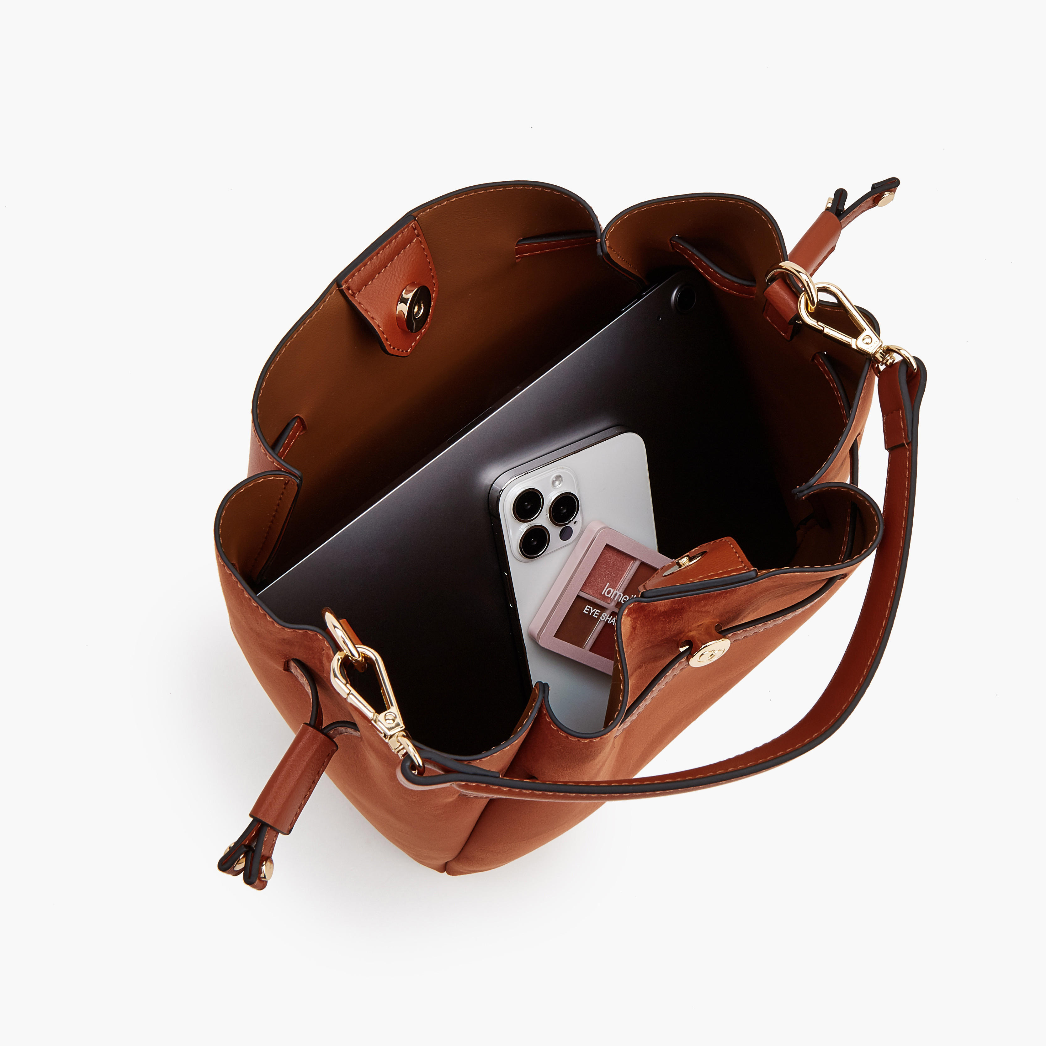 حقيبة باكيت شمواه بحزام قابل للفصل من سيليست-women-bagsandwallets-handbags-image-7