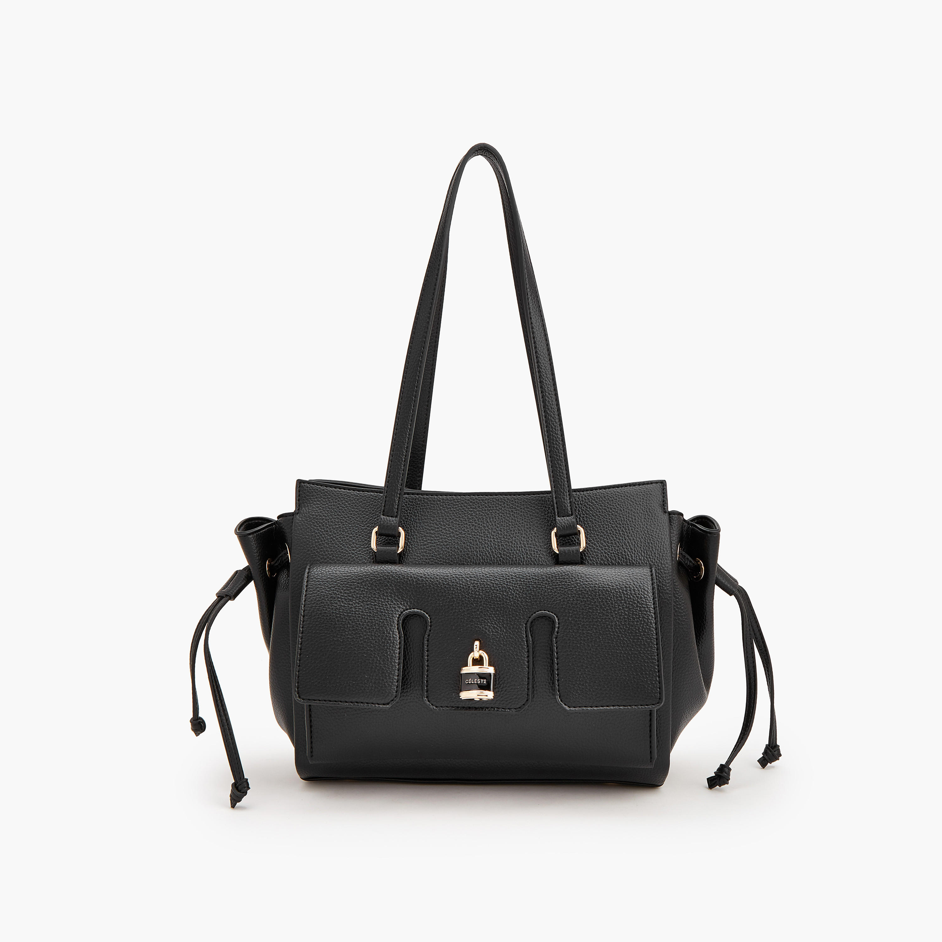 حقيبة كتف مزينة بمعدن وسحاب إغلاق من سيليست-women-bagsandwallets-handbags-image-1