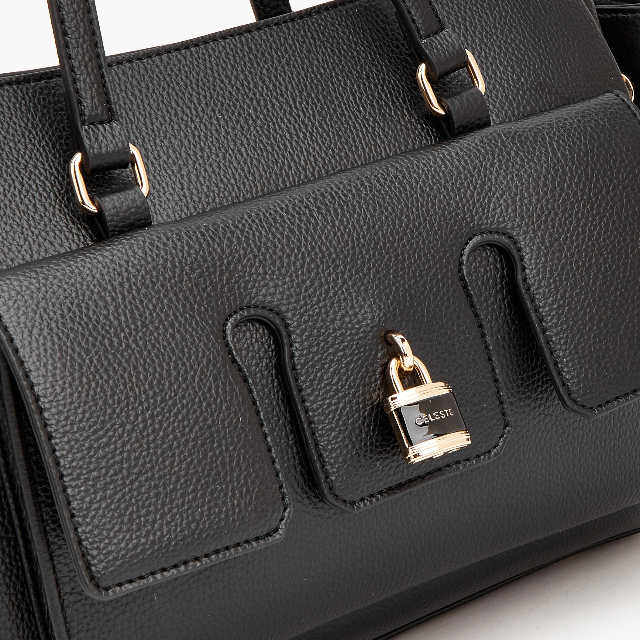 حقيبة كتف مزينة بمعدن وسحاب إغلاق من سيليست-women-bagsandwallets-handbags-image-3