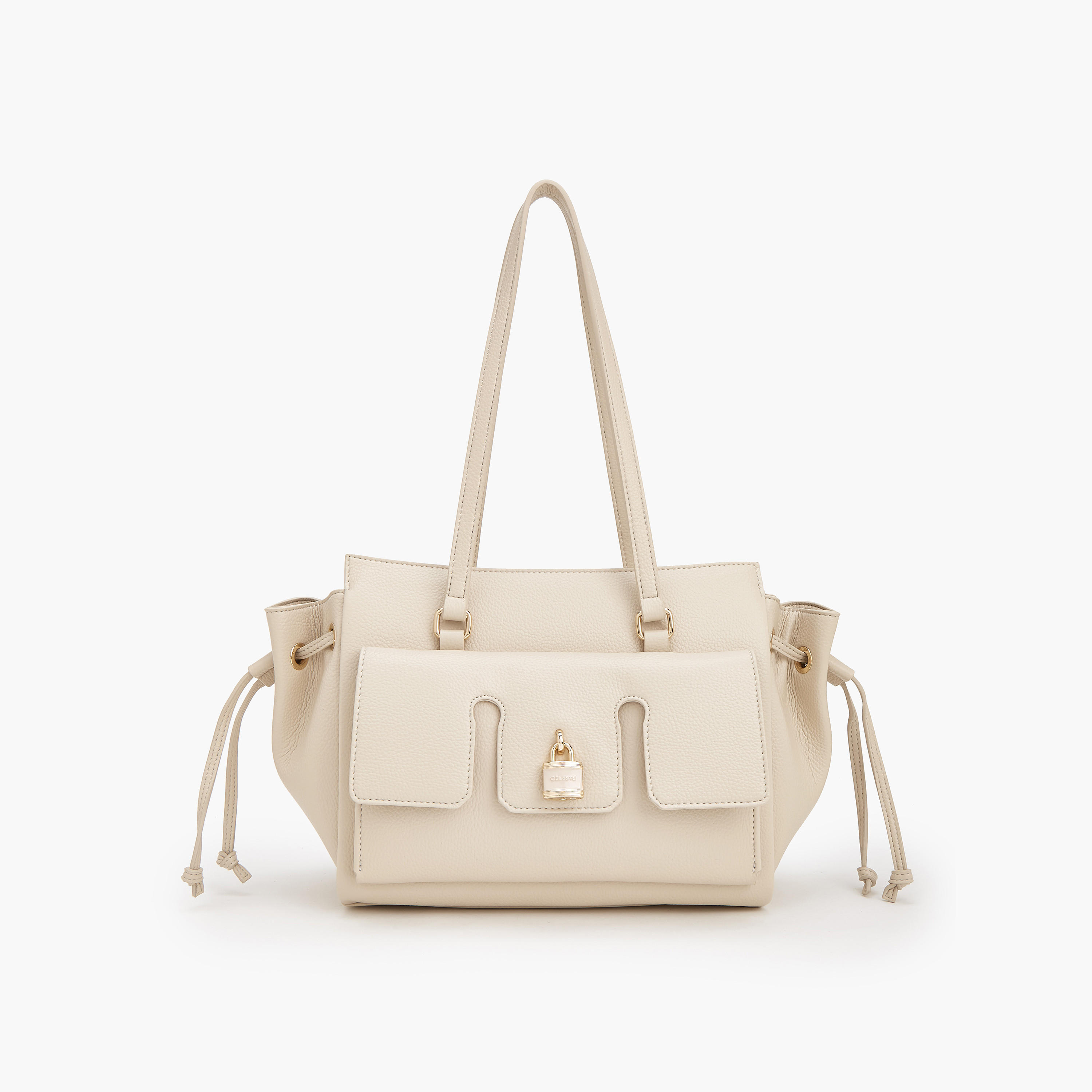 حقيبة كتف مزينة بمعدن وسحاب إغلاق من سيليست-women-bagsandwallets-handbags-image-1