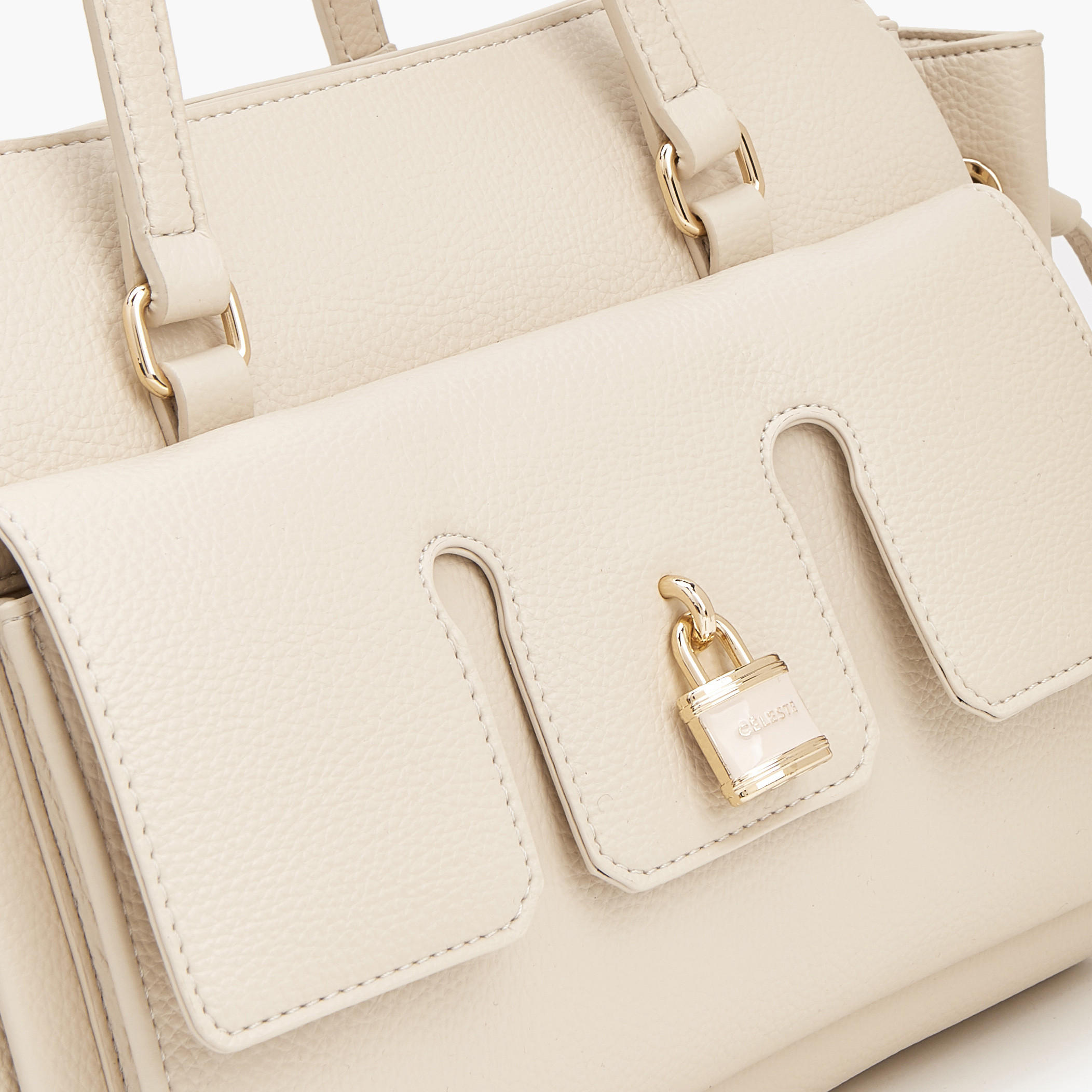 حقيبة كتف مزينة بمعدن وسحاب إغلاق من سيليست-women-bagsandwallets-handbags-image-3