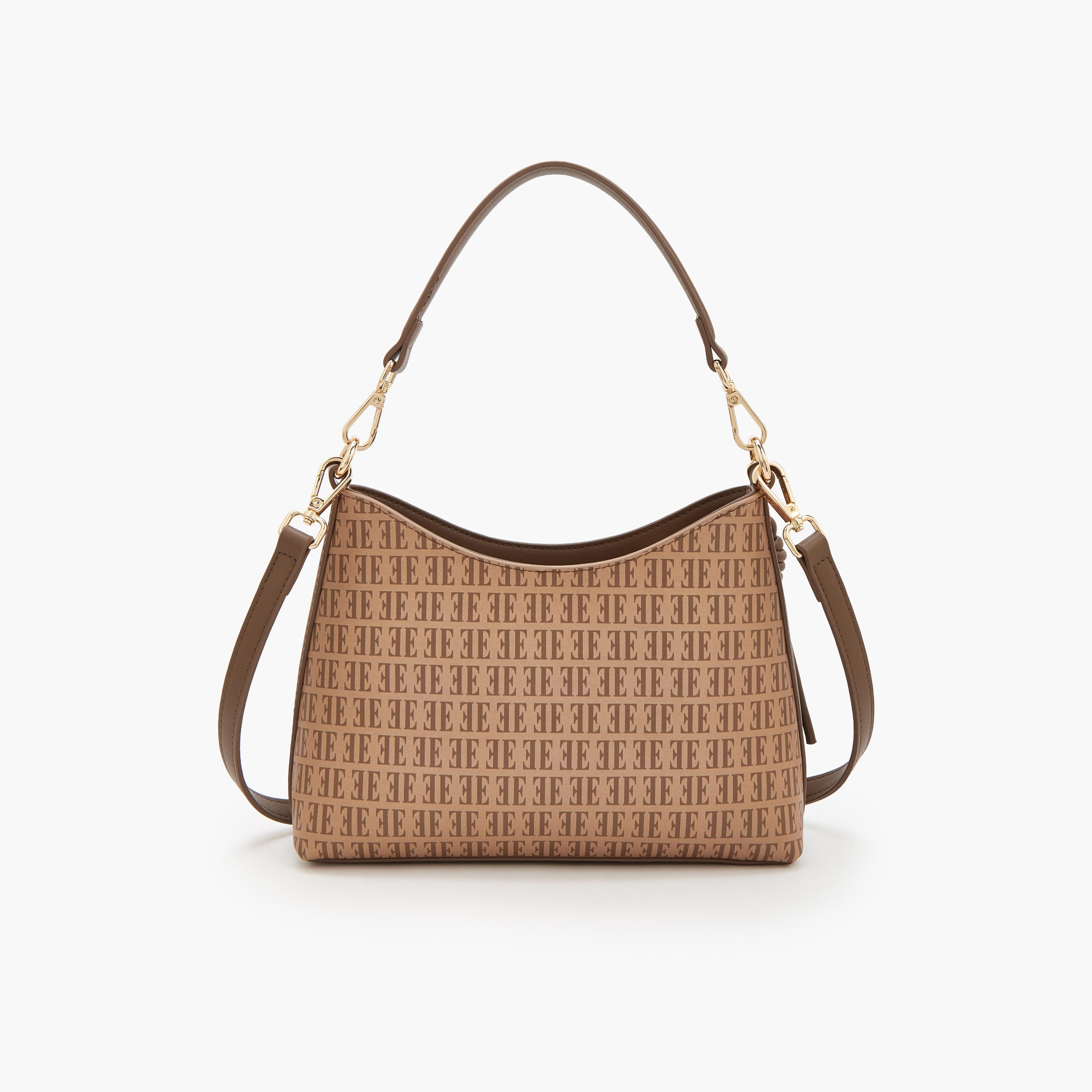 Elle Floral Print Shoulder Bag with Detachable Strap-women-bagsandwallets-handbags-image-5