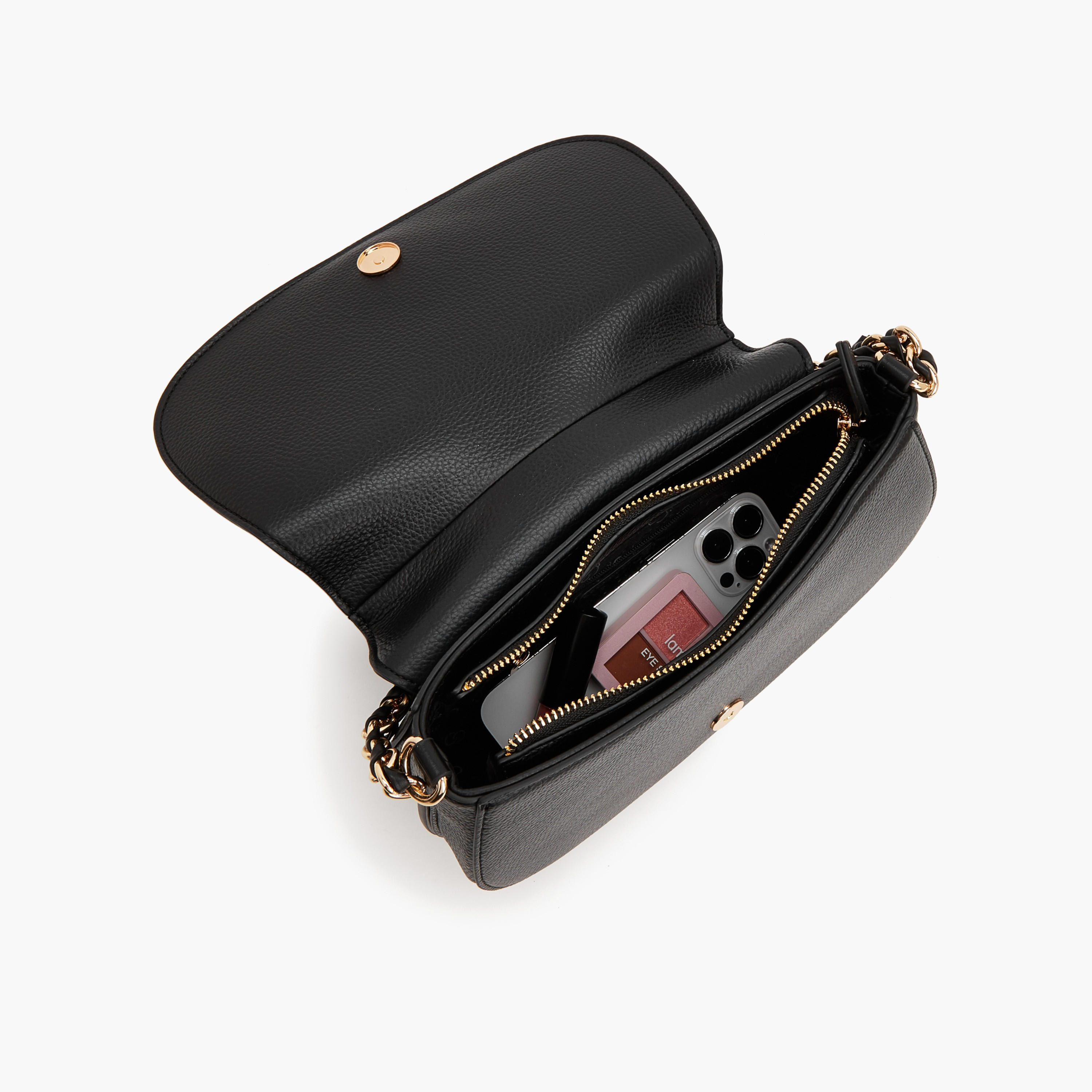 حقيبة كروس بحزام قابل للتعديل من لوجو سيليست-women-bagsandwallets-handbags-image-7