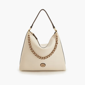 Celeste Textured Shoulder Bag with Chain Accent-women-image-1