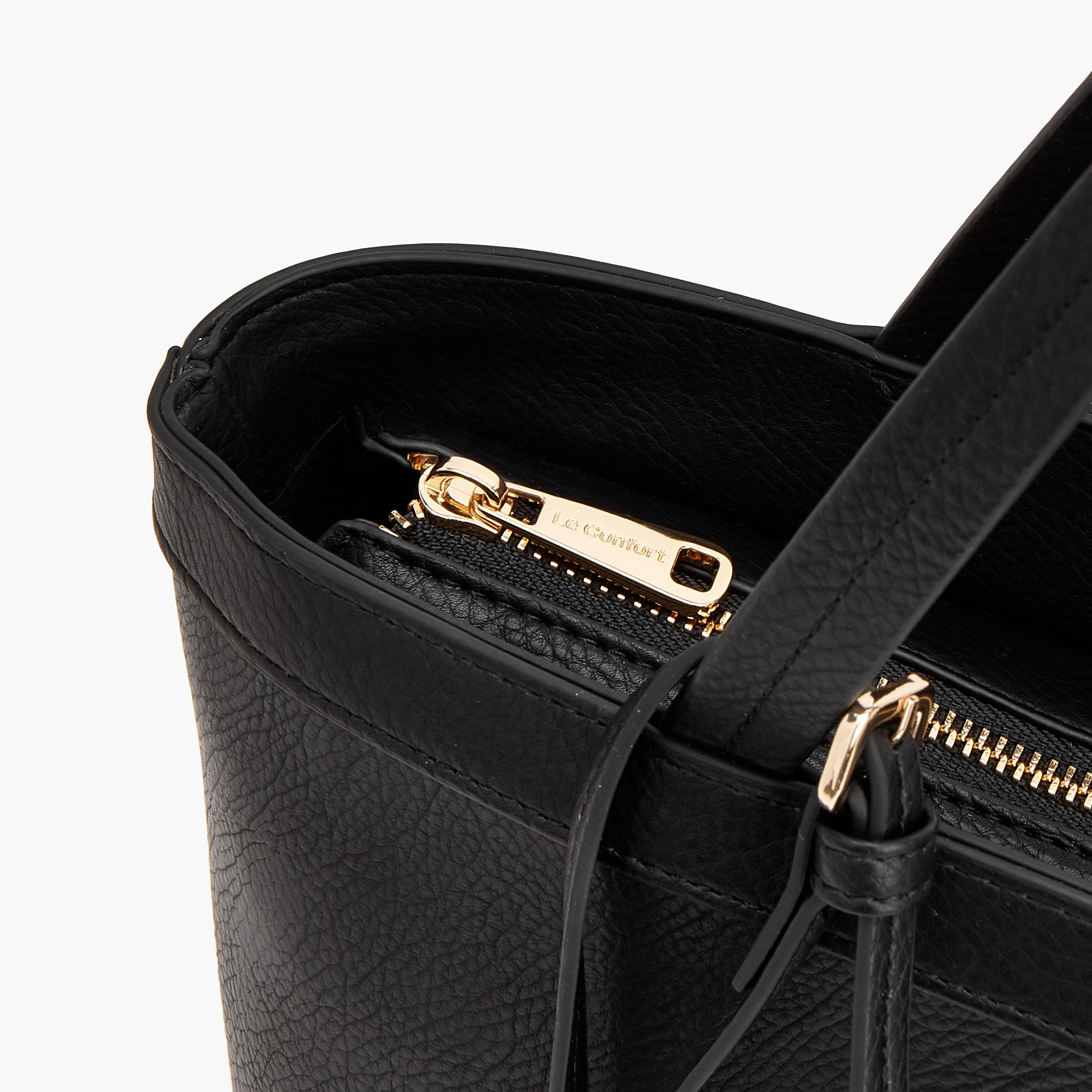 Le Confort Textured Tote Bag with Pouch-women-bagsandwallets-handbags-image-4