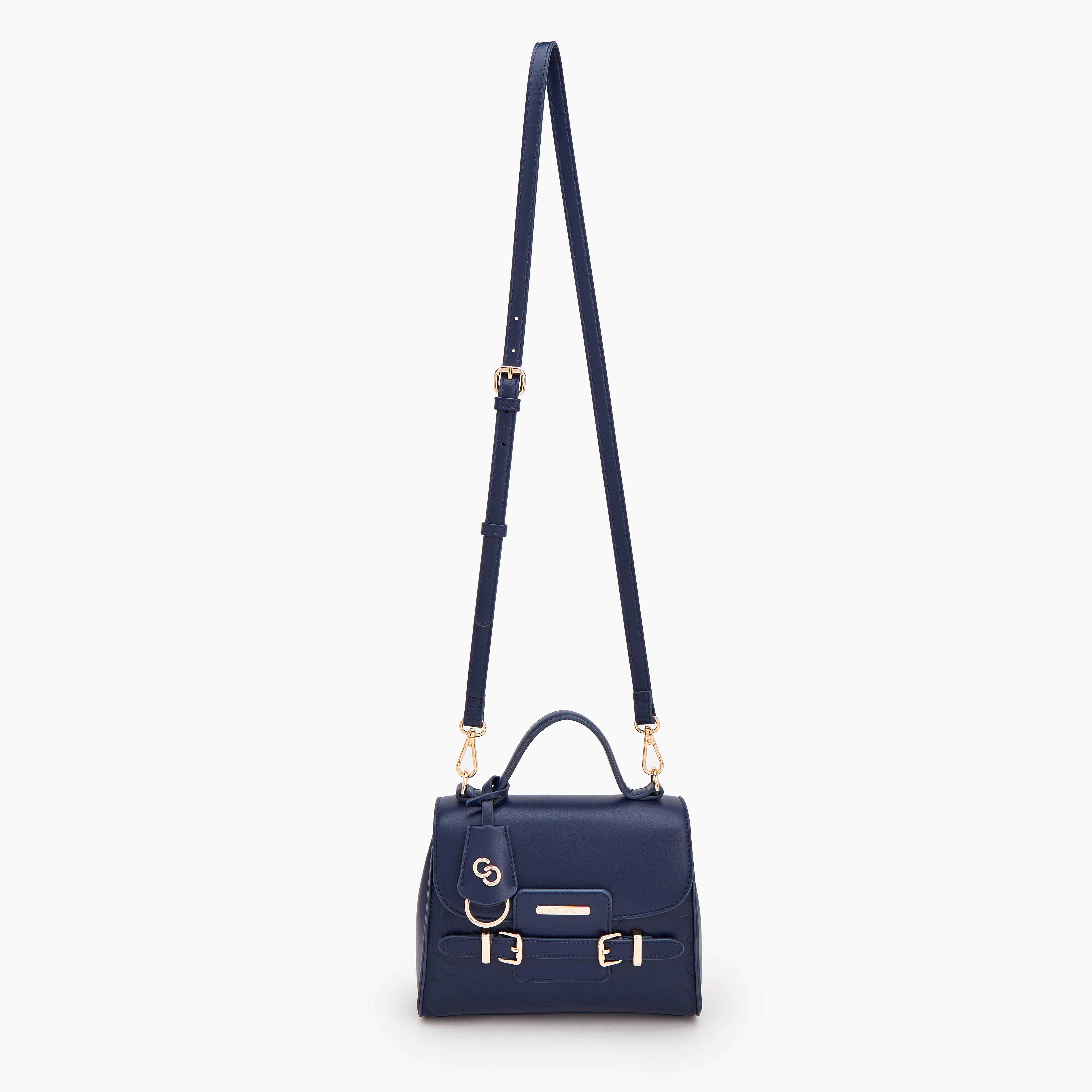 حقيبة ساتشيل بنقشات بارزة مزينة بمعدن من سيليست-women-bagsandwallets-handbags-image-5