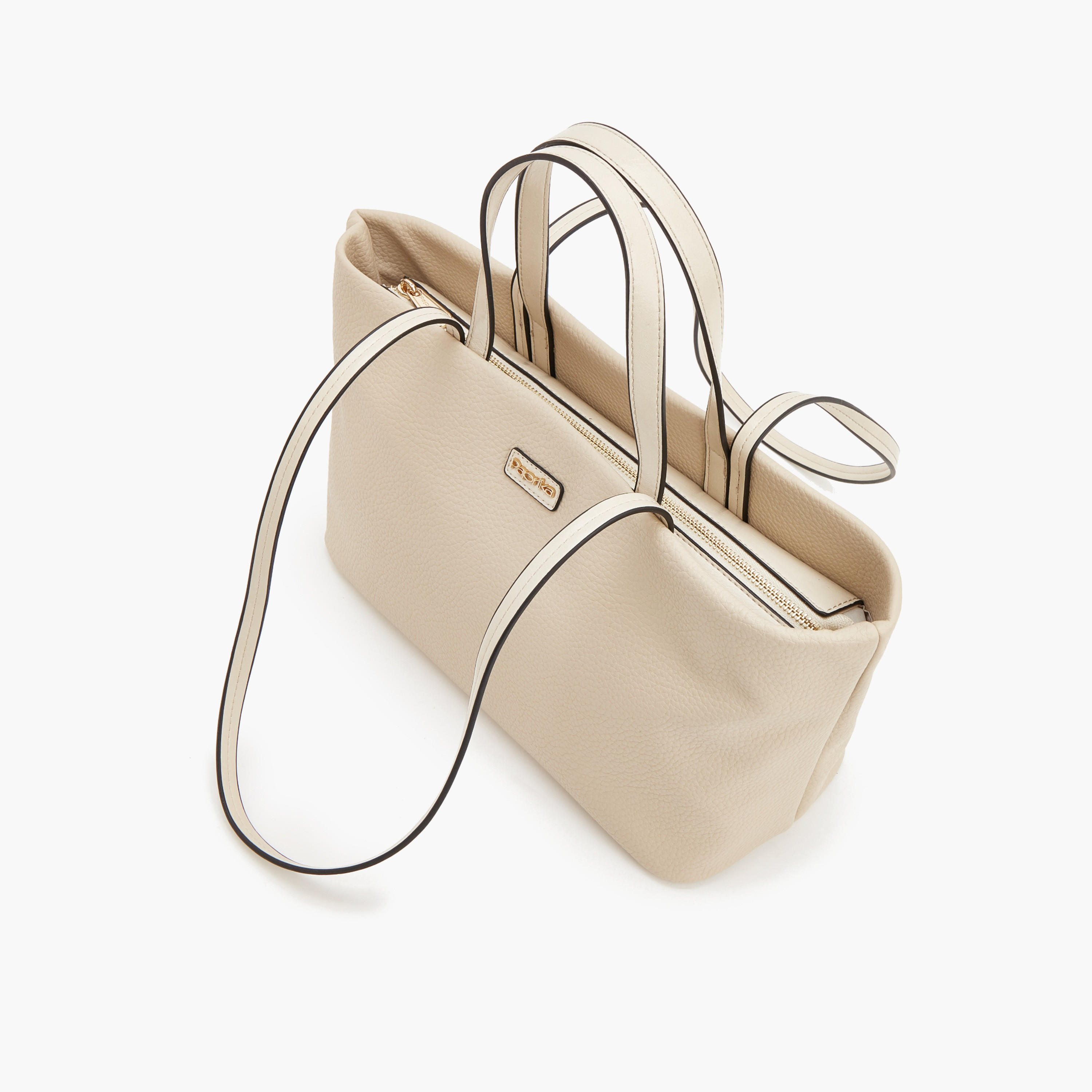 حقيبة كتف بارزة الملمس بسحاب إغلاق من بابريكا-women-bagsandwallets-handbags-image-5