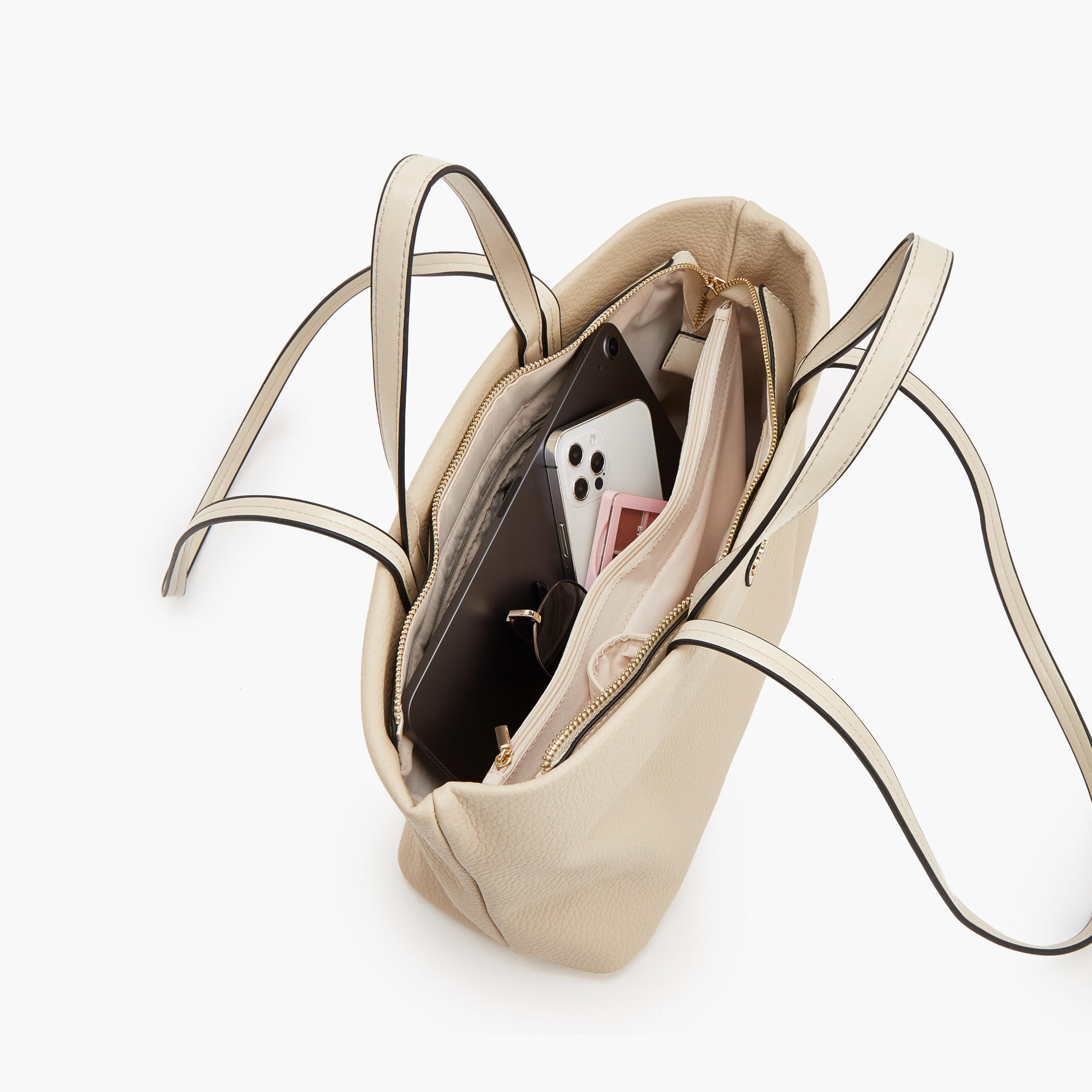 حقيبة كتف بارزة الملمس بسحاب إغلاق من بابريكا-women-bagsandwallets-handbags-image-7