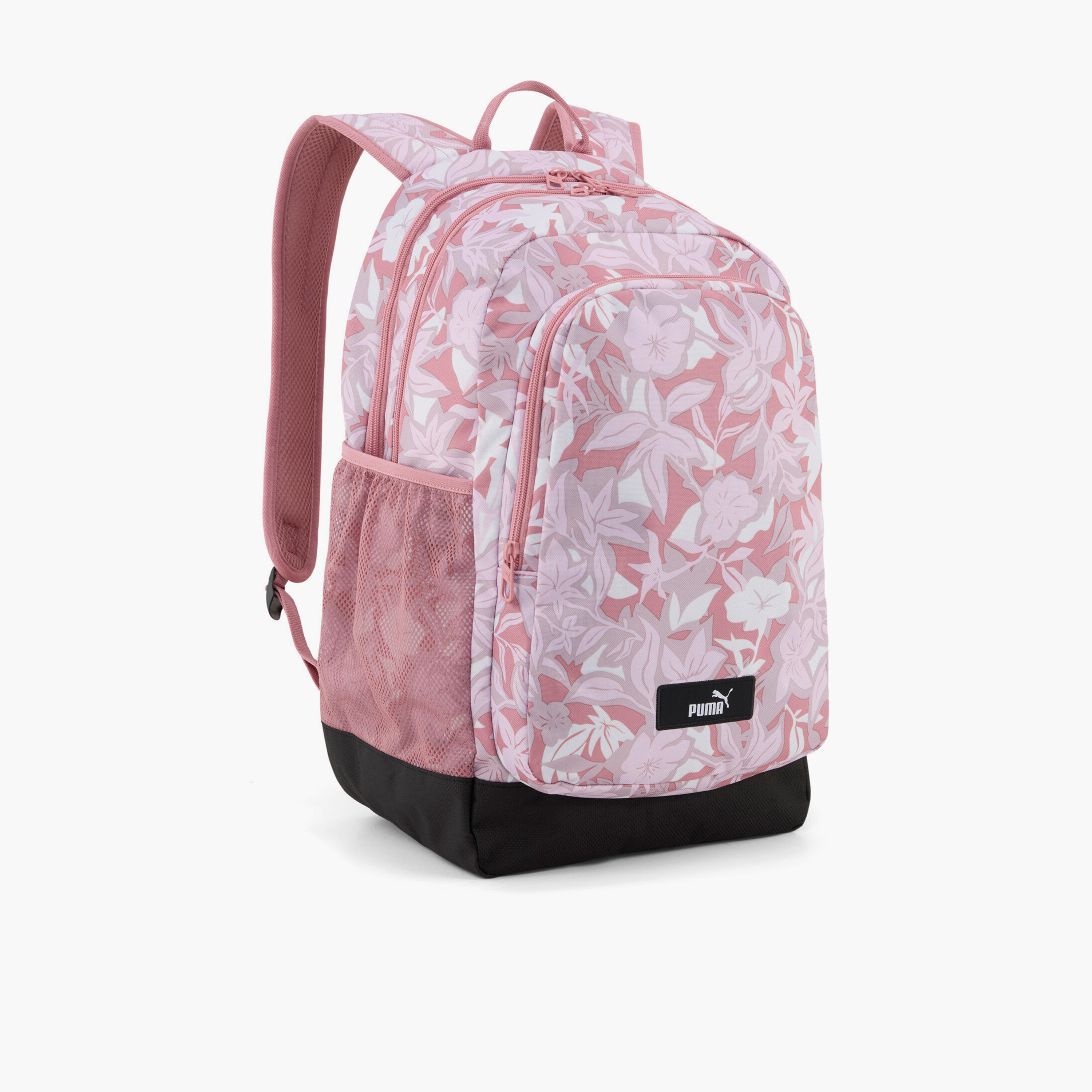 Puma Floral Print Backpack for Girls 5-13 Years with Laptop Sleeve-school-bagsandbackpacks-backpacks-image-1