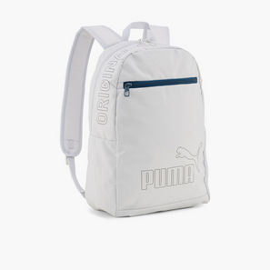 Puma Logo Print Backpack for Kids 5-13 Years with Laptop Compartment-school-image-1