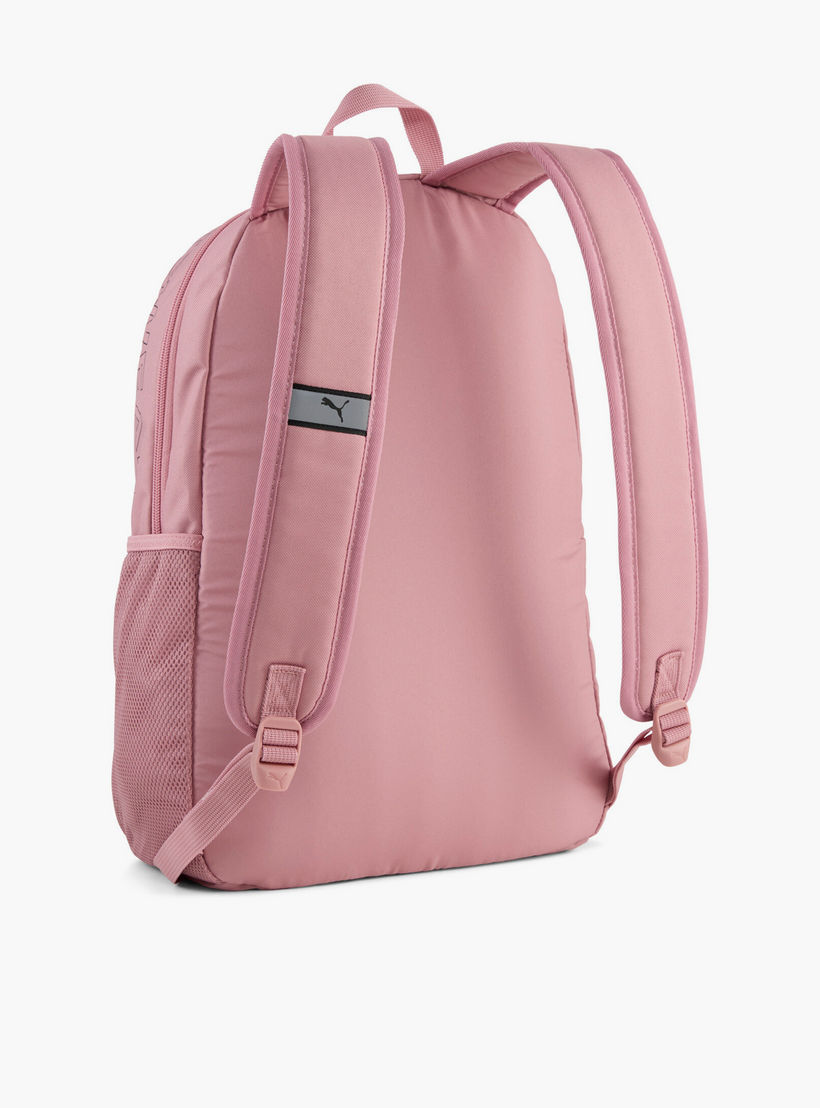 Puma Logo Print Backpack for Girls 5-13 Years with Laptop Compartment-school-bagsandbackpacks-backpacks-image-4