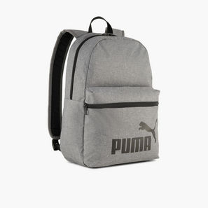 Puma Logo Print Backpack for Kids 5-13 Years with Padded Straps-school-image-1