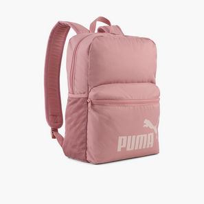 Puma Logo Print Backpack for Girls 5-13 Years with Laptop Sleeve-school-image-1