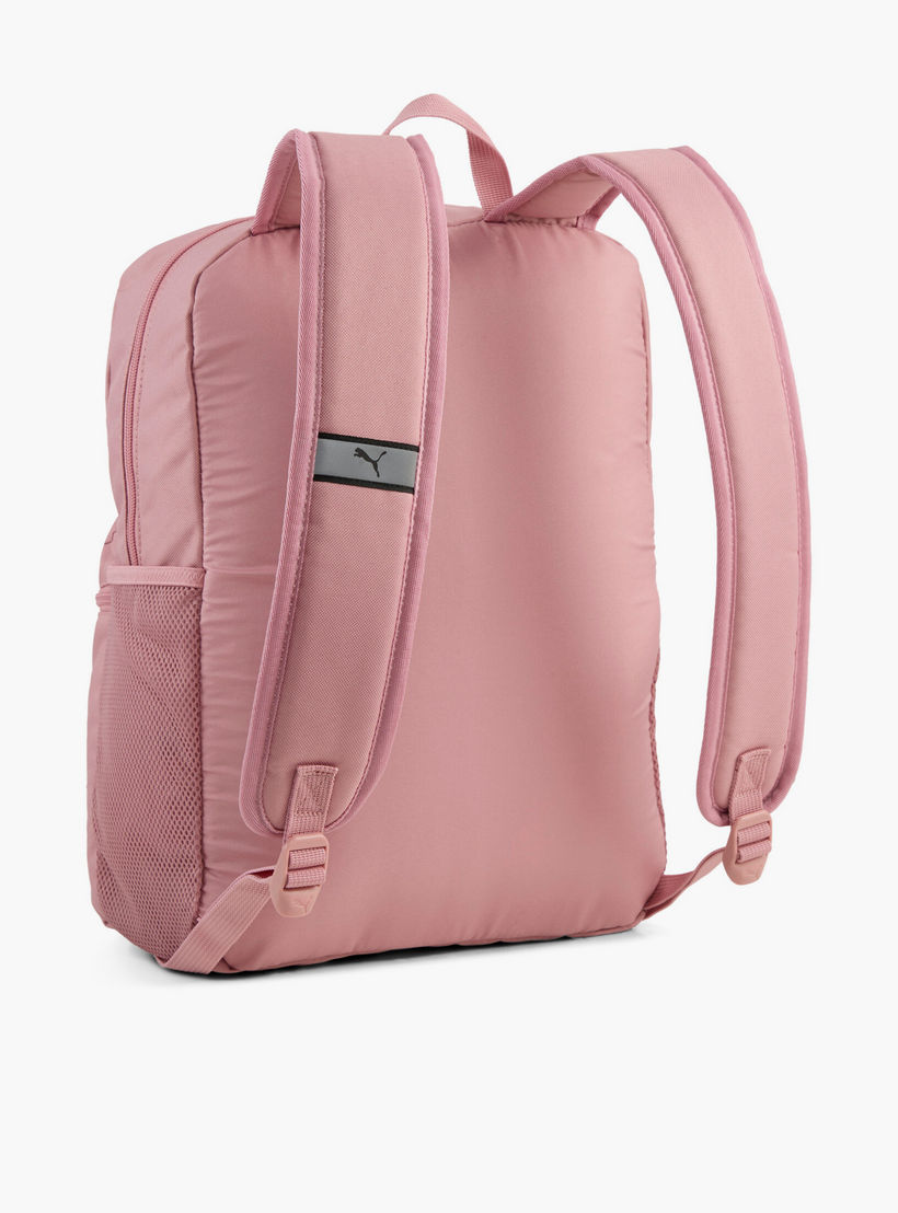 Puma Logo Print Backpack for Girls 5-13 Years with Laptop Sleeve-school-bagsandbackpacks-backpacks-image-4
